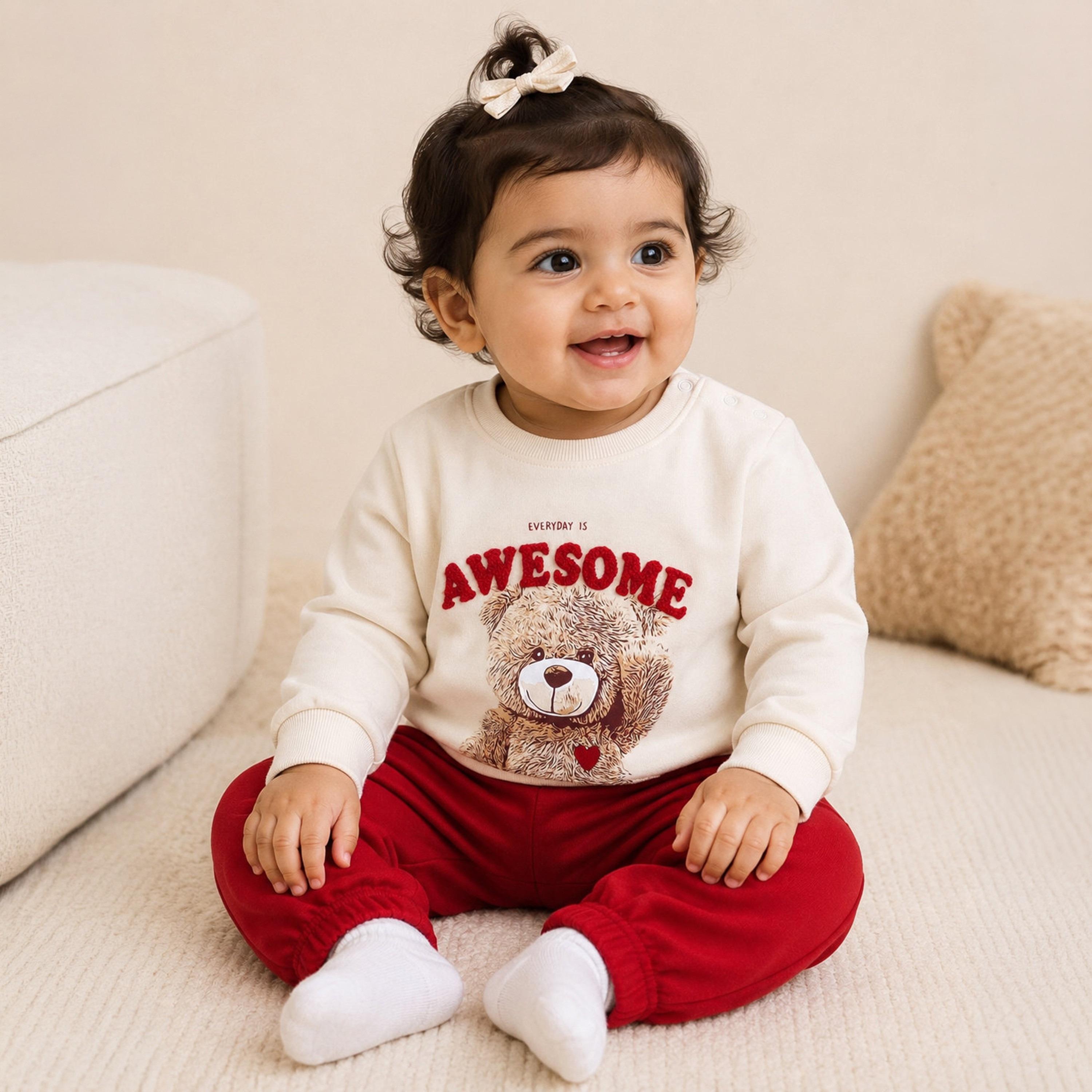Victor and Jane 2-Piece Long Sleeves Sweatshirt & Joggers-baby-girls-clothing-setsandcoords-image-2