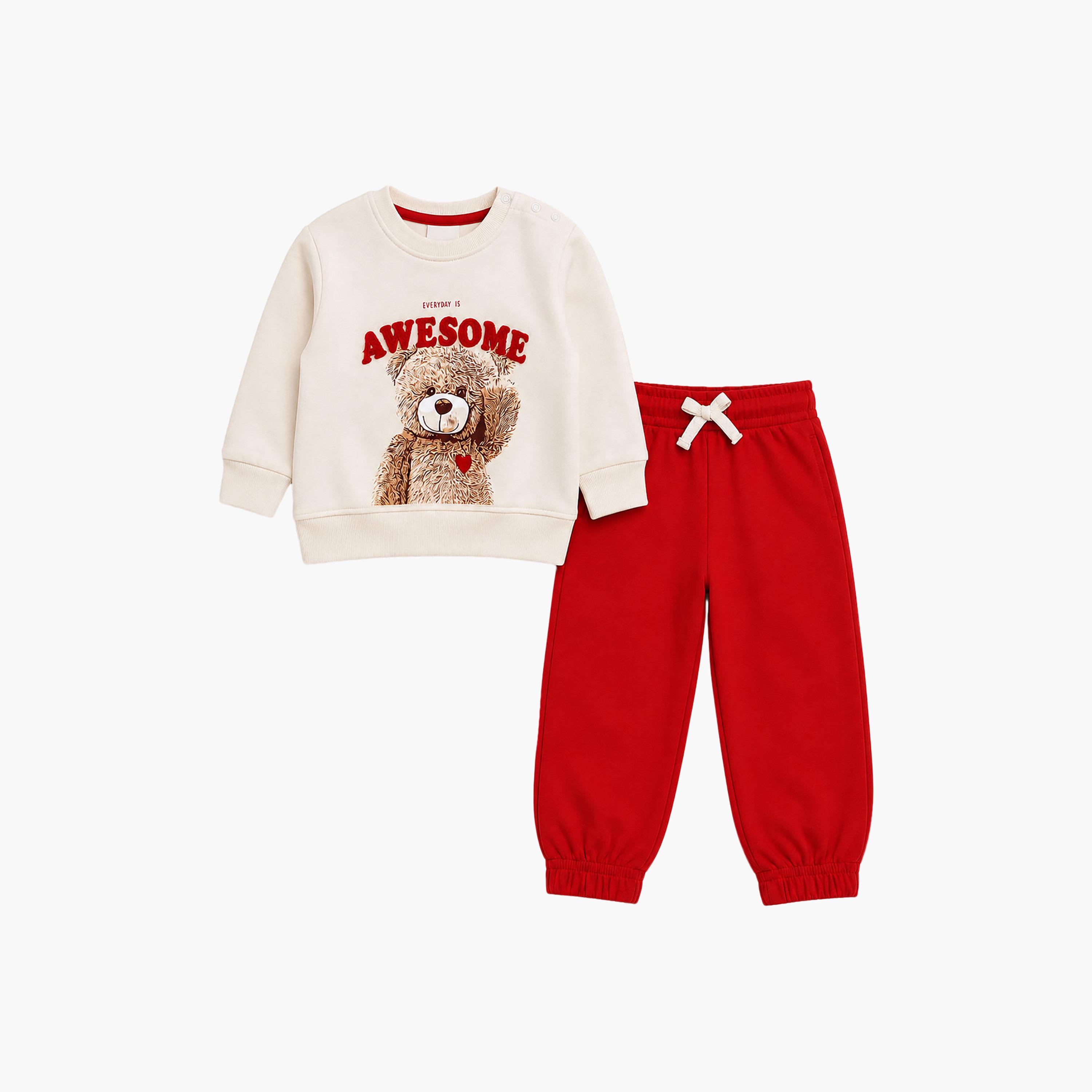 Victor and Jane 2-Piece Long Sleeves Sweatshirt & Joggers-baby-girls-clothing-setsandcoords-image-3