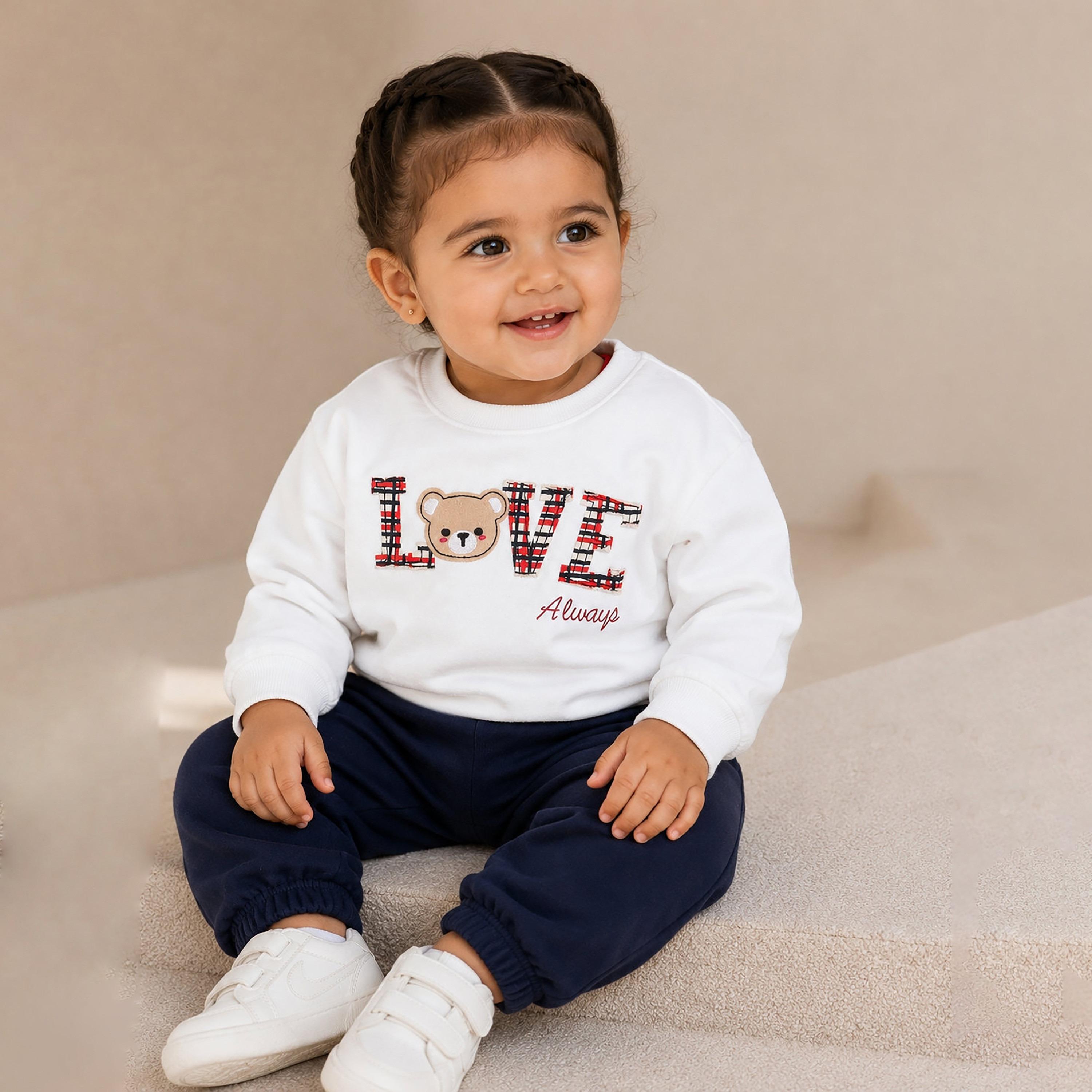 Victor and Jane 2-Piece Long Sleeves Sweatshirt & Joggers-baby-girls-clothing-setsandcoords-image-2