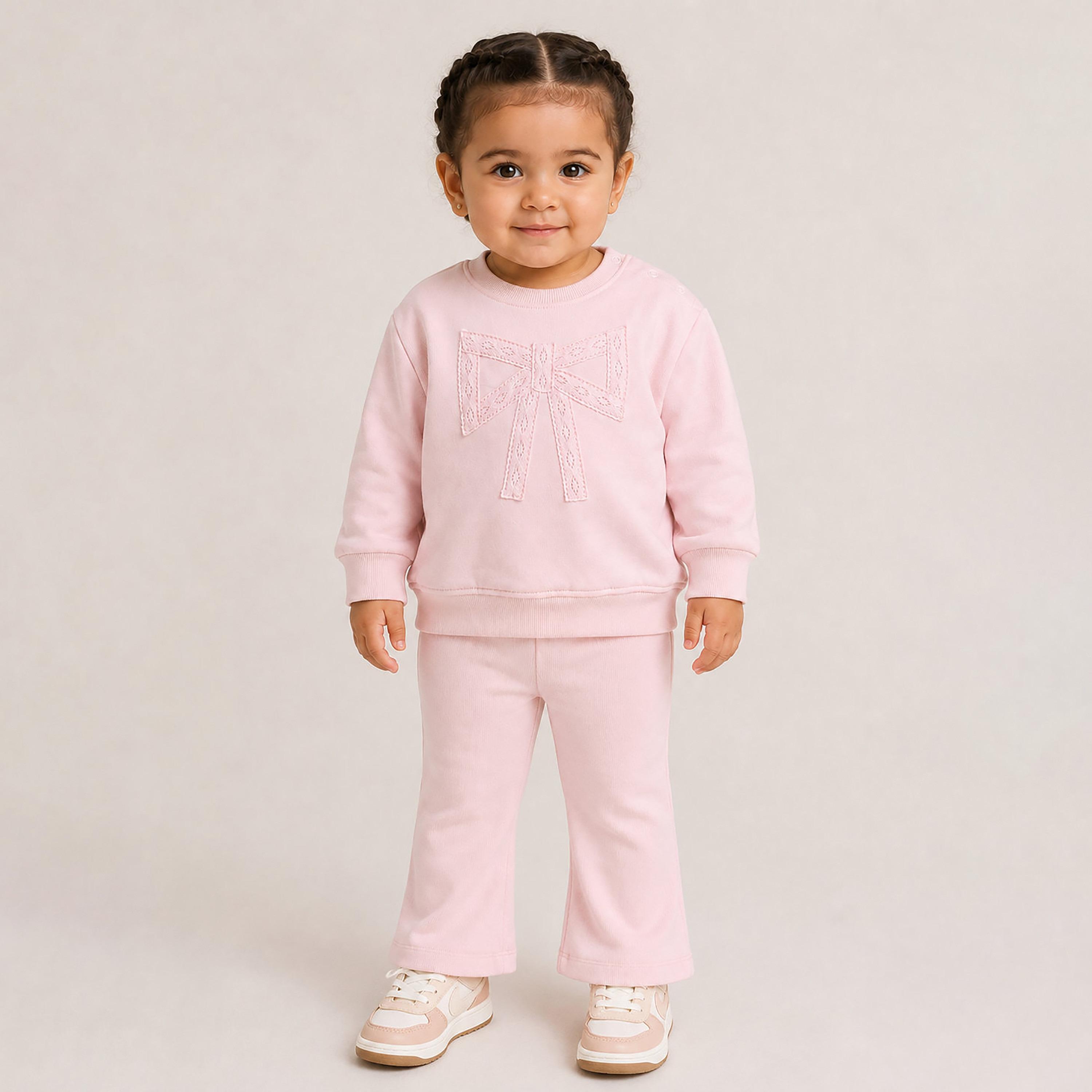 Victor and Jane 2-Piece Sweatshirt & Flared Pants-baby-girls-clothing-setsandcoords-image-1