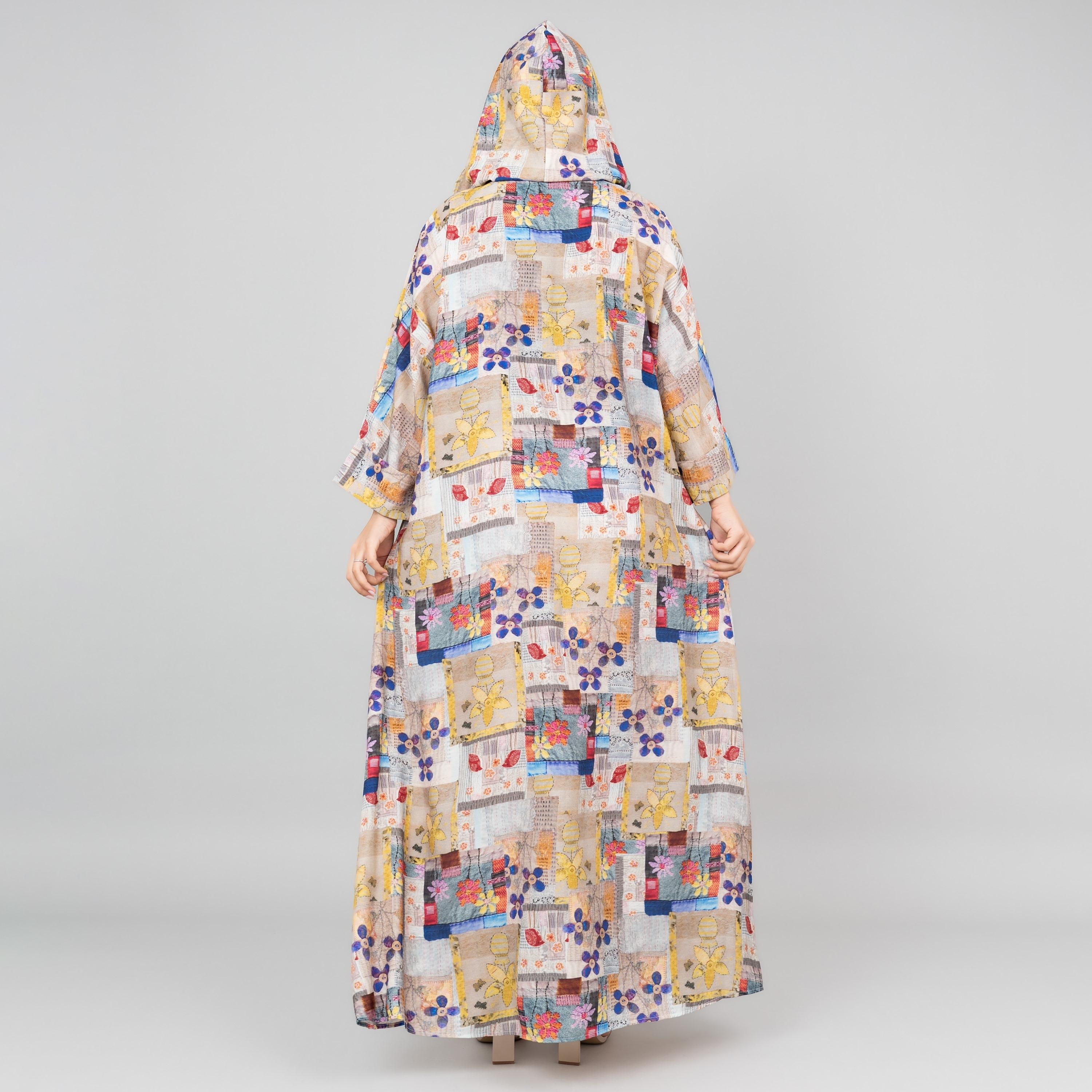 IKKXA Printed Hooded Women's Jalabiya-women-arabicclothing-jalabiyas-image-24