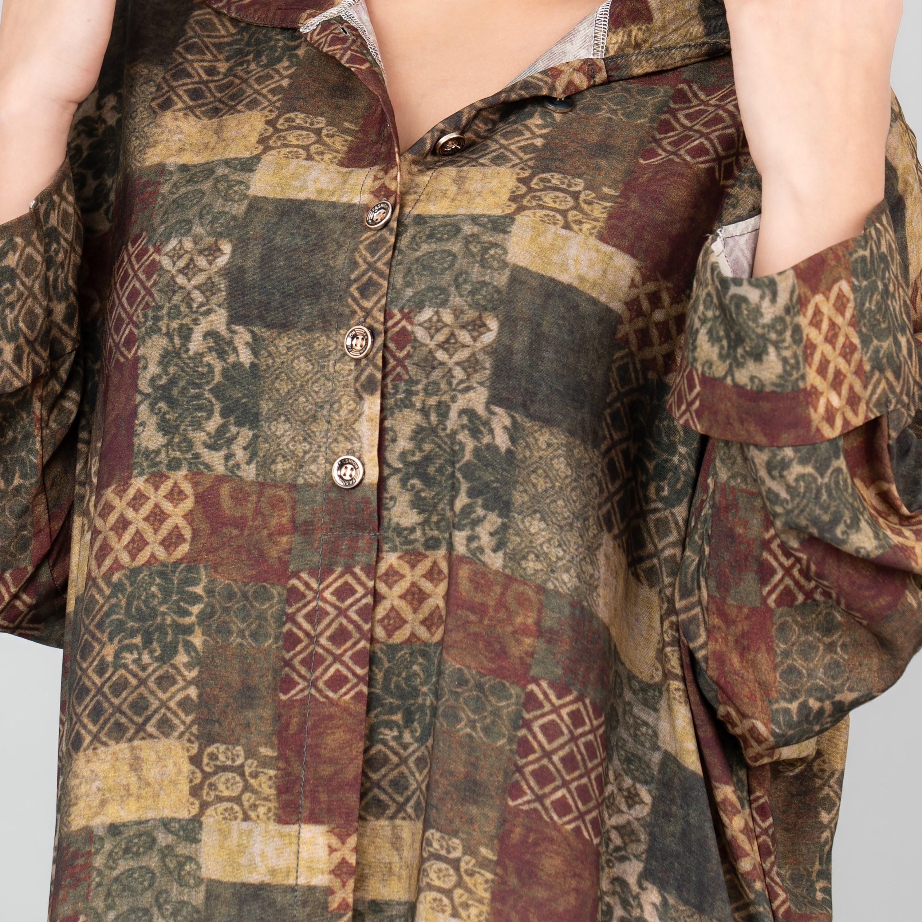 IKKXA Printed Hooded Women's Jalabiya-women-arabicclothing-jalabiyas-image-6