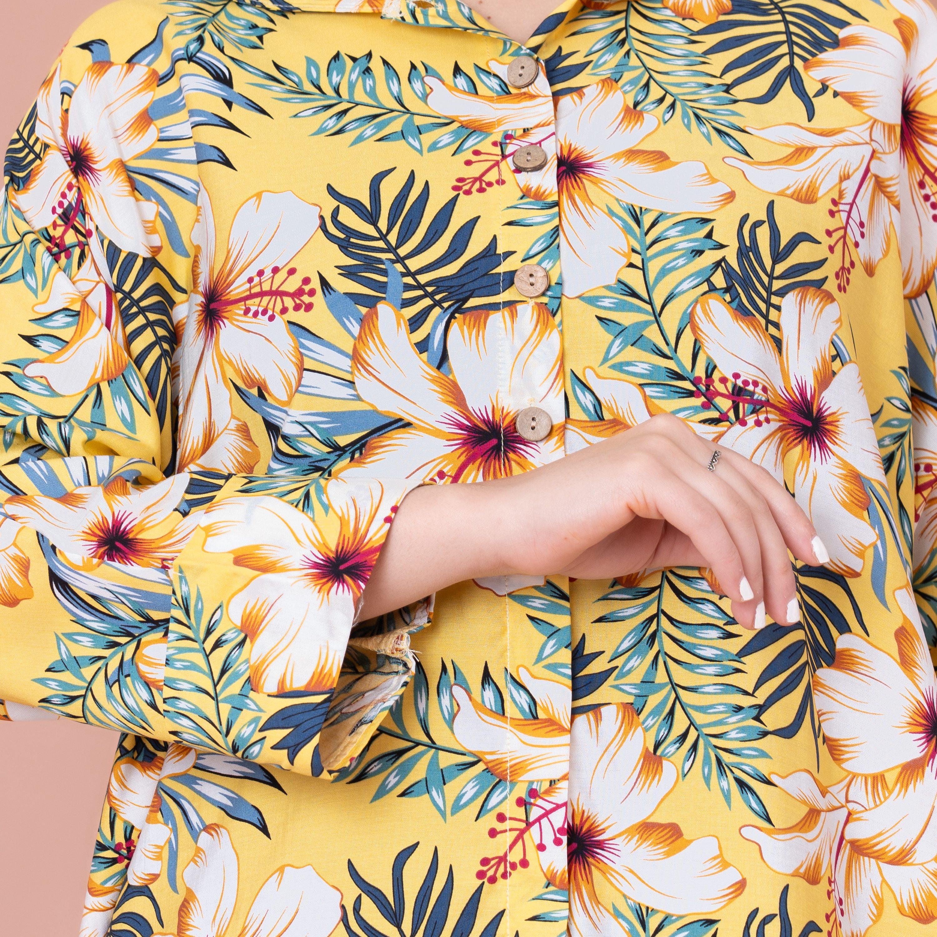 IKKXA Floral Printed Hooded Jalabiya-women-arabicclothing-jalabiyas-image-2