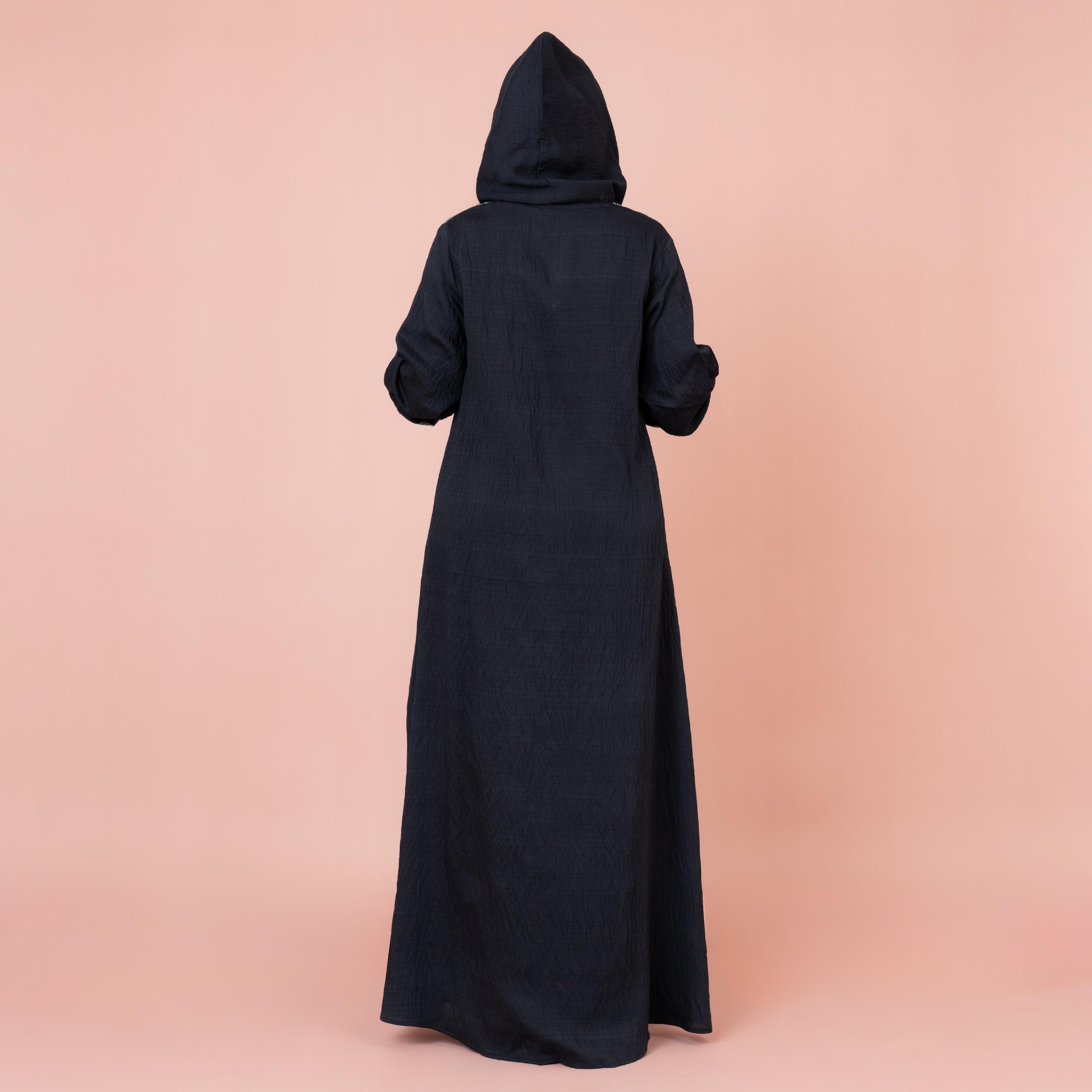 IKKXA Leaf Printed Hooded Jalabiya-women-arabicclothing-jalabiyas-image-5