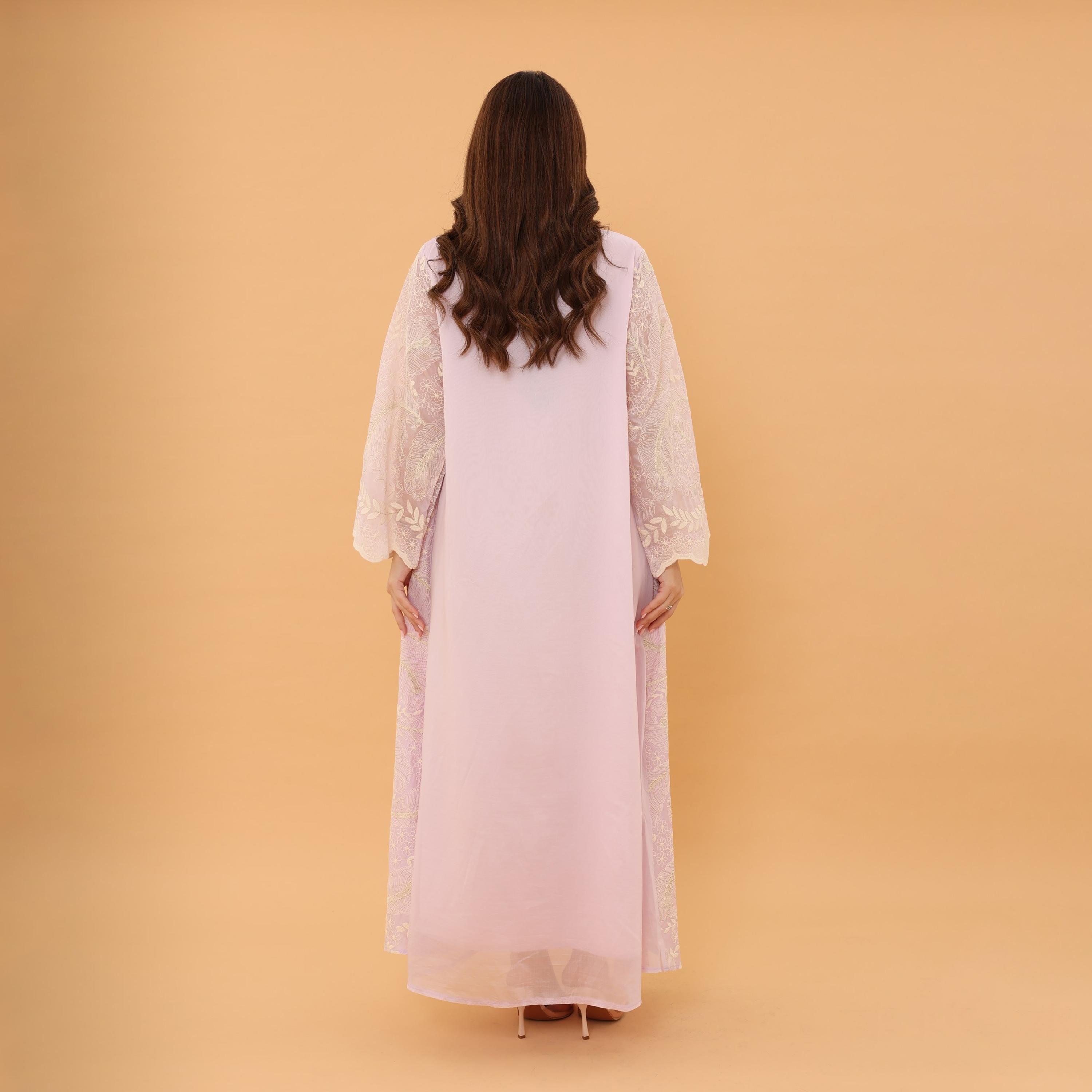 IKKXA Wide Sleeves Lace Embroidered Women's Jalabiya-women-clothing-dresses-image-12