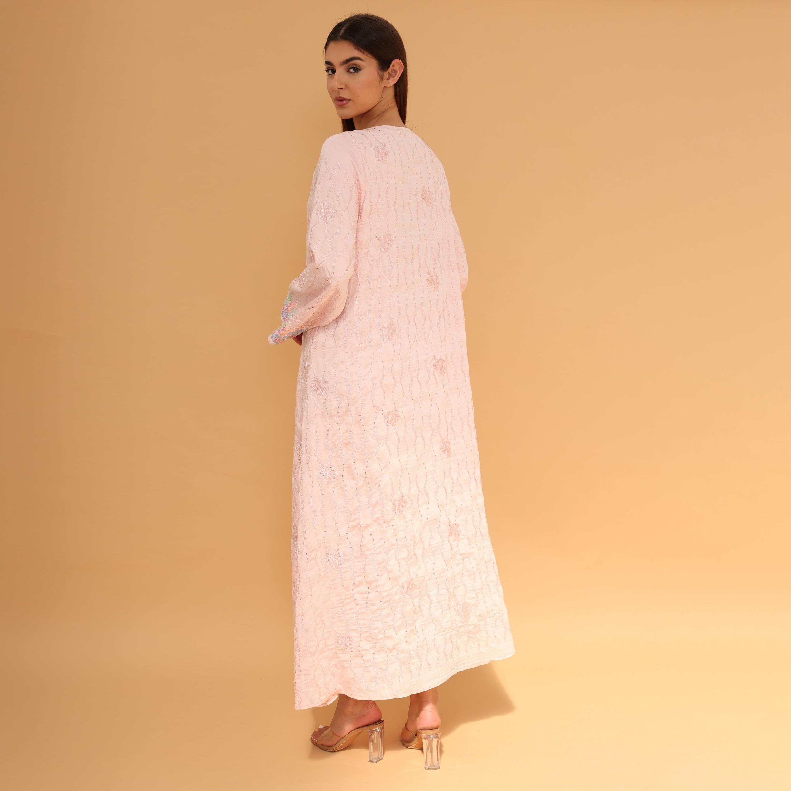 IKKXA All Over Embroidered and Sequined Women's Jalabiya-women-arabicclothing-jalabiyas-image-14
