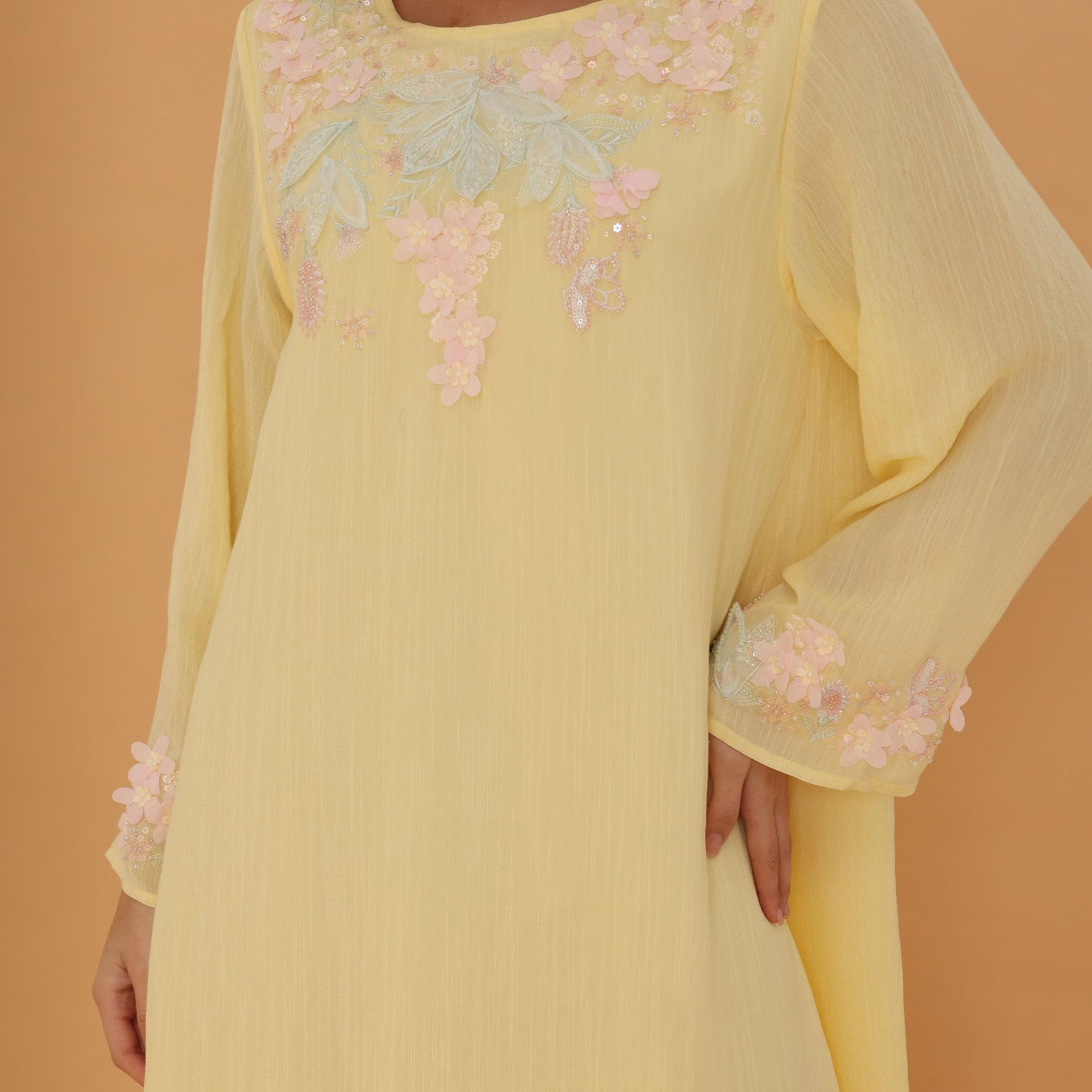 جلابية نسائية مطرزة ومزينة من إككسا-women-arabicclothing-jalabiyas-image-6