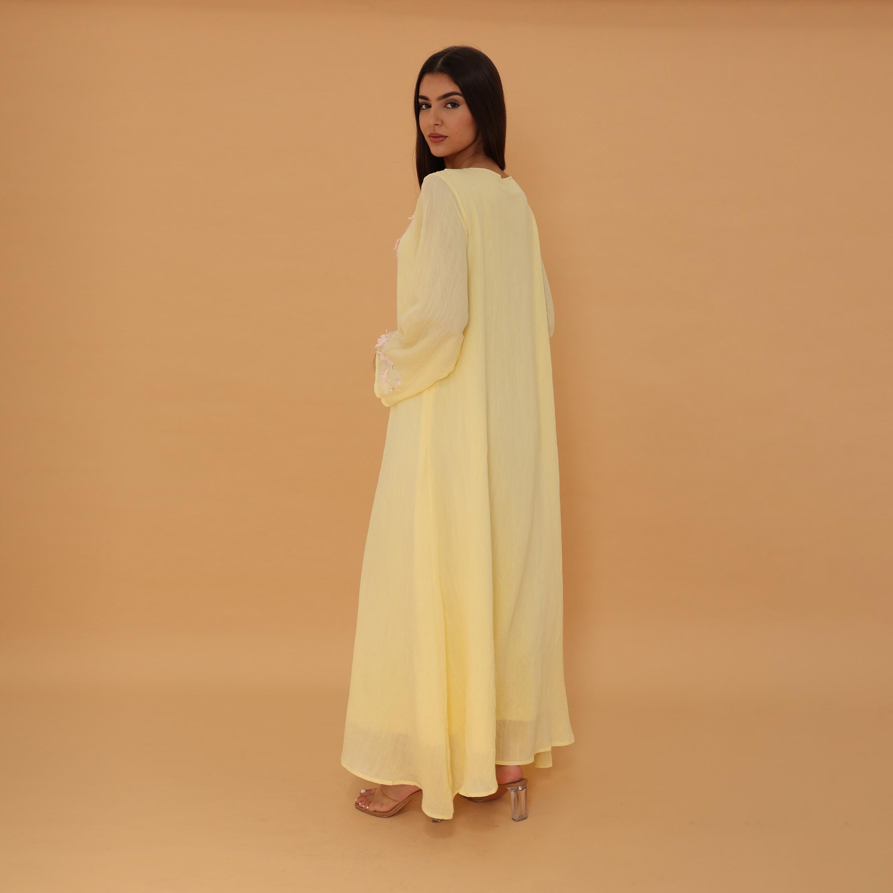 جلابية نسائية مطرزة ومزينة من إككسا-women-arabicclothing-jalabiyas-image-9