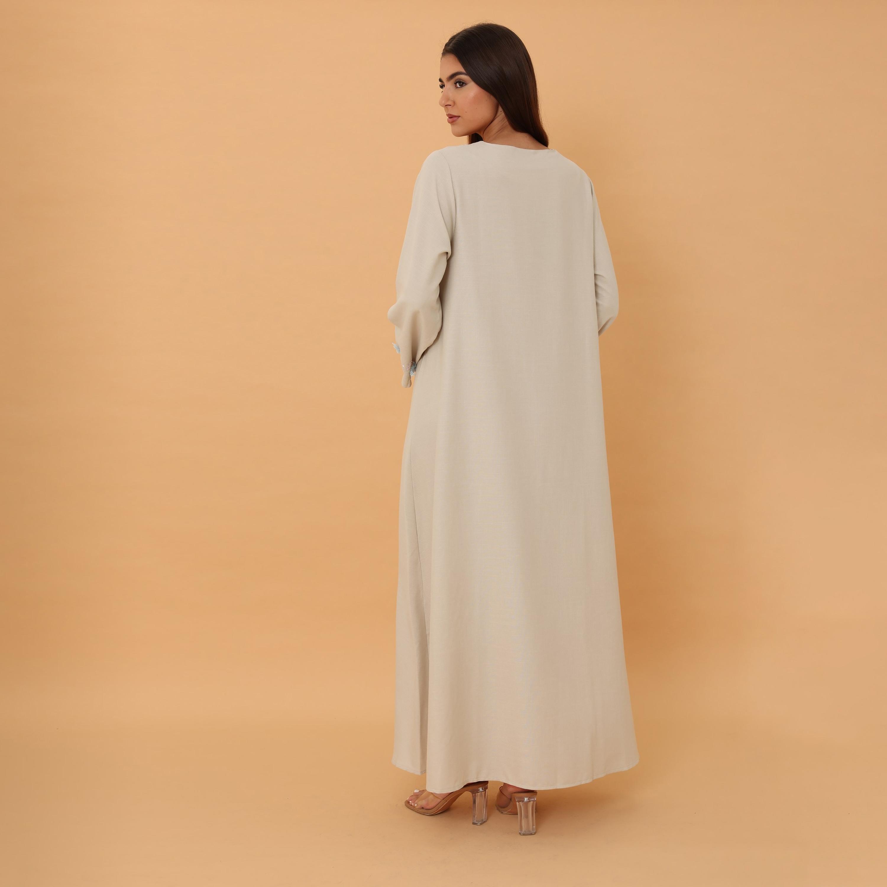 جلابية نسائية بتطريز "فلورال" و"سيكوين" من إككسا-women-arabicclothing-jalabiyas-image-13