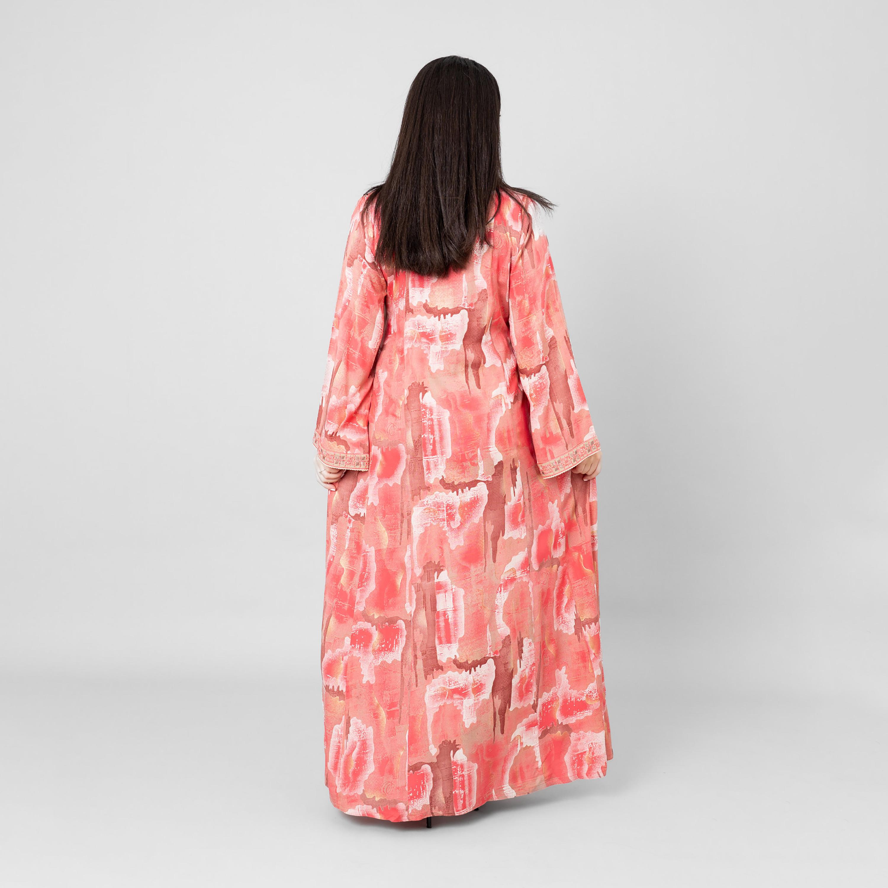 IKKXA Abstract Print Women's Jalabiya-women-arabicclothing-jalabiyas-image-3