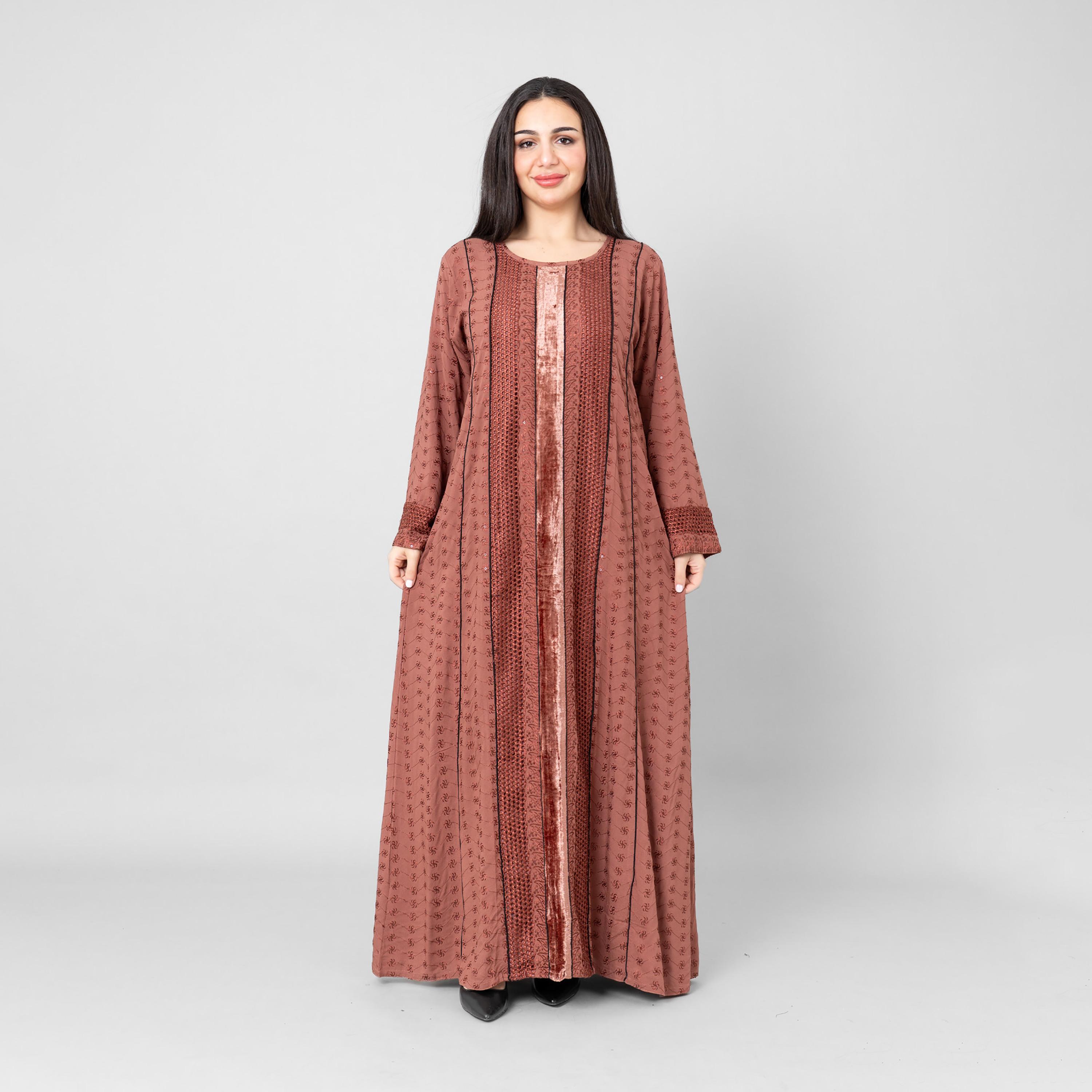 IKKXA Embroidered Flared Sleeves Women's Evening Jalabiya-women-arabicclothing-jalabiyas-image-4