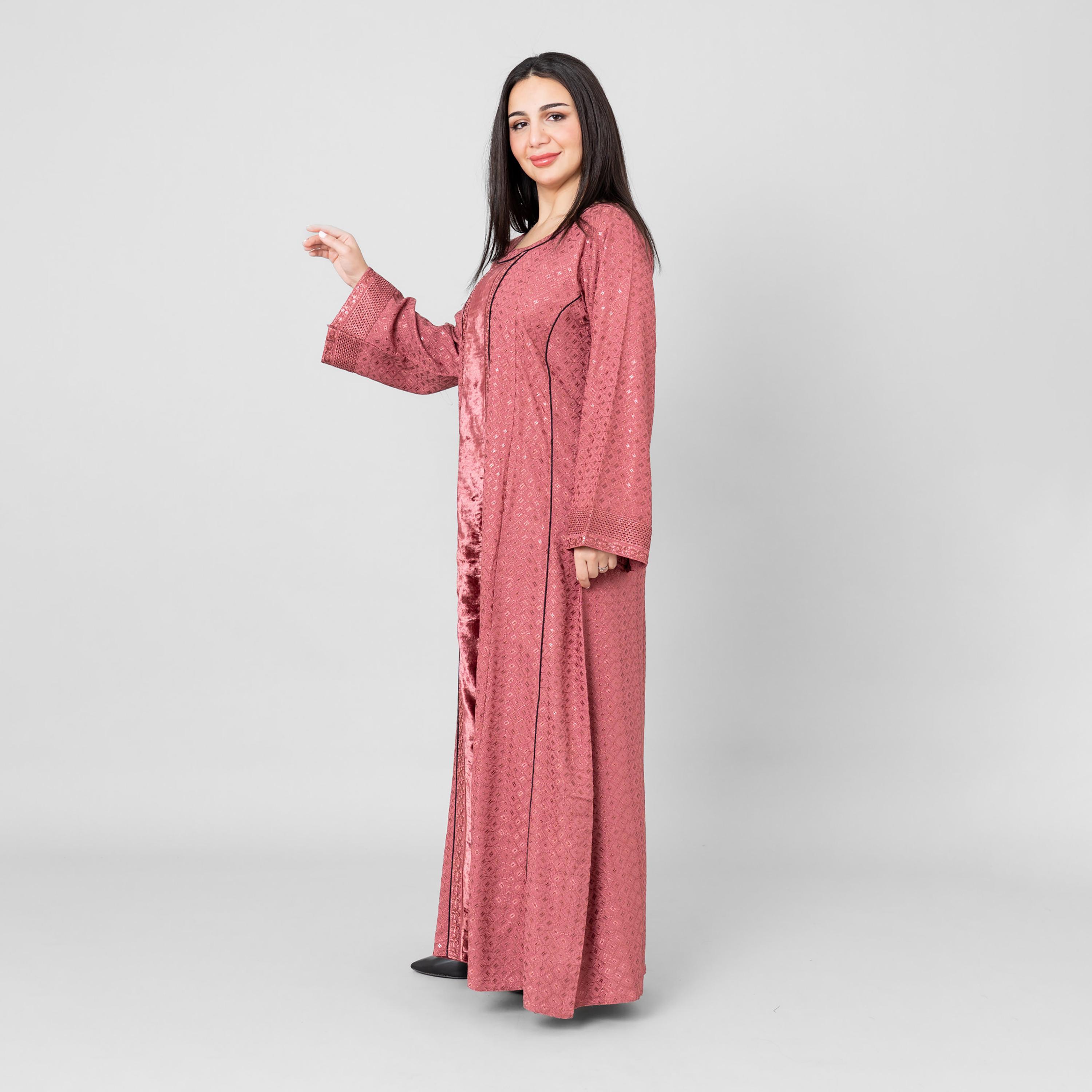 IKKXA Embroidered Flared Sleeves Women's Evening Jalabiya-women-arabicclothing-jalabiyas-image-3