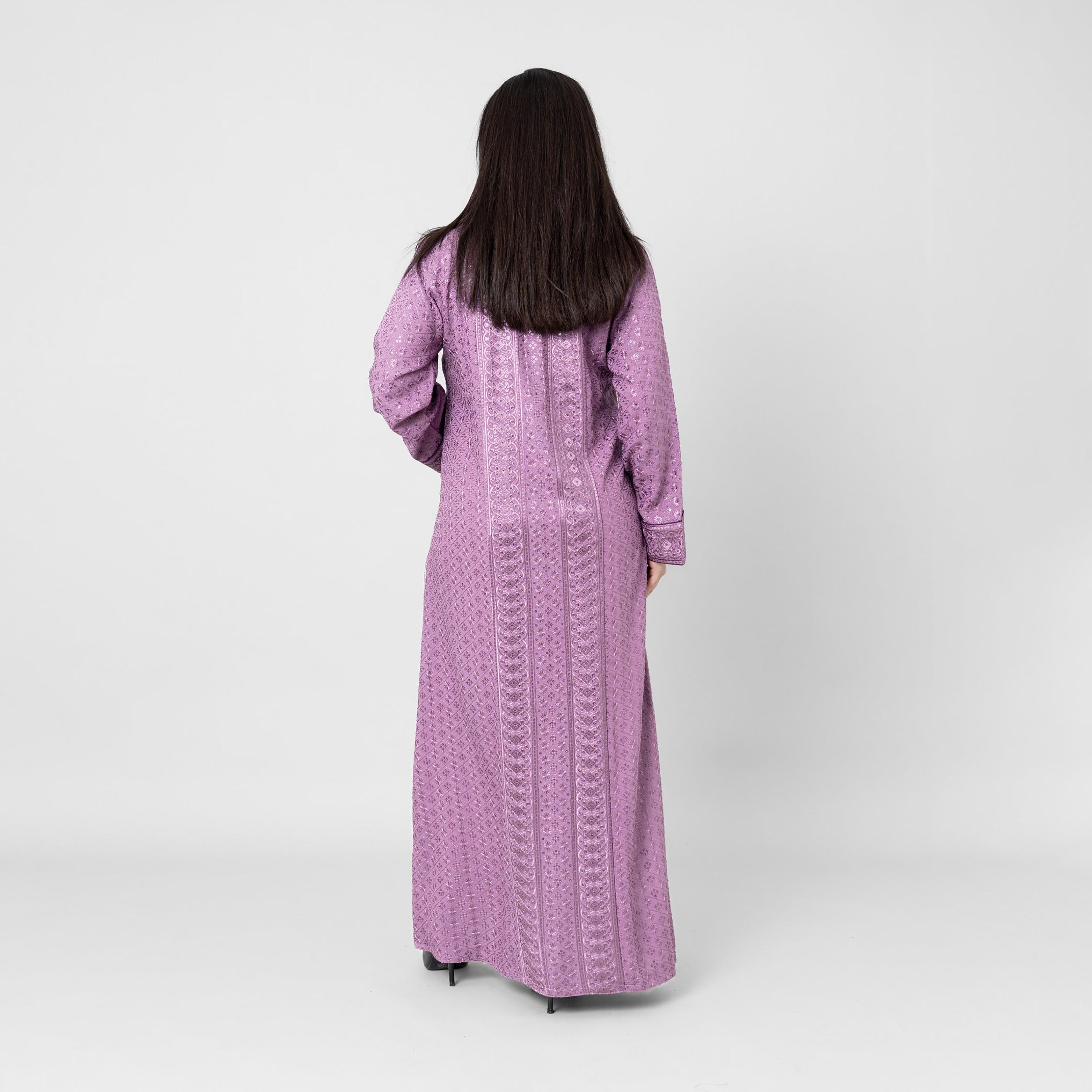IKKXA Embroidered & Sequined Women's Evening Flared Jalabiya-women-arabicclothing-jalabiyas-image-3
