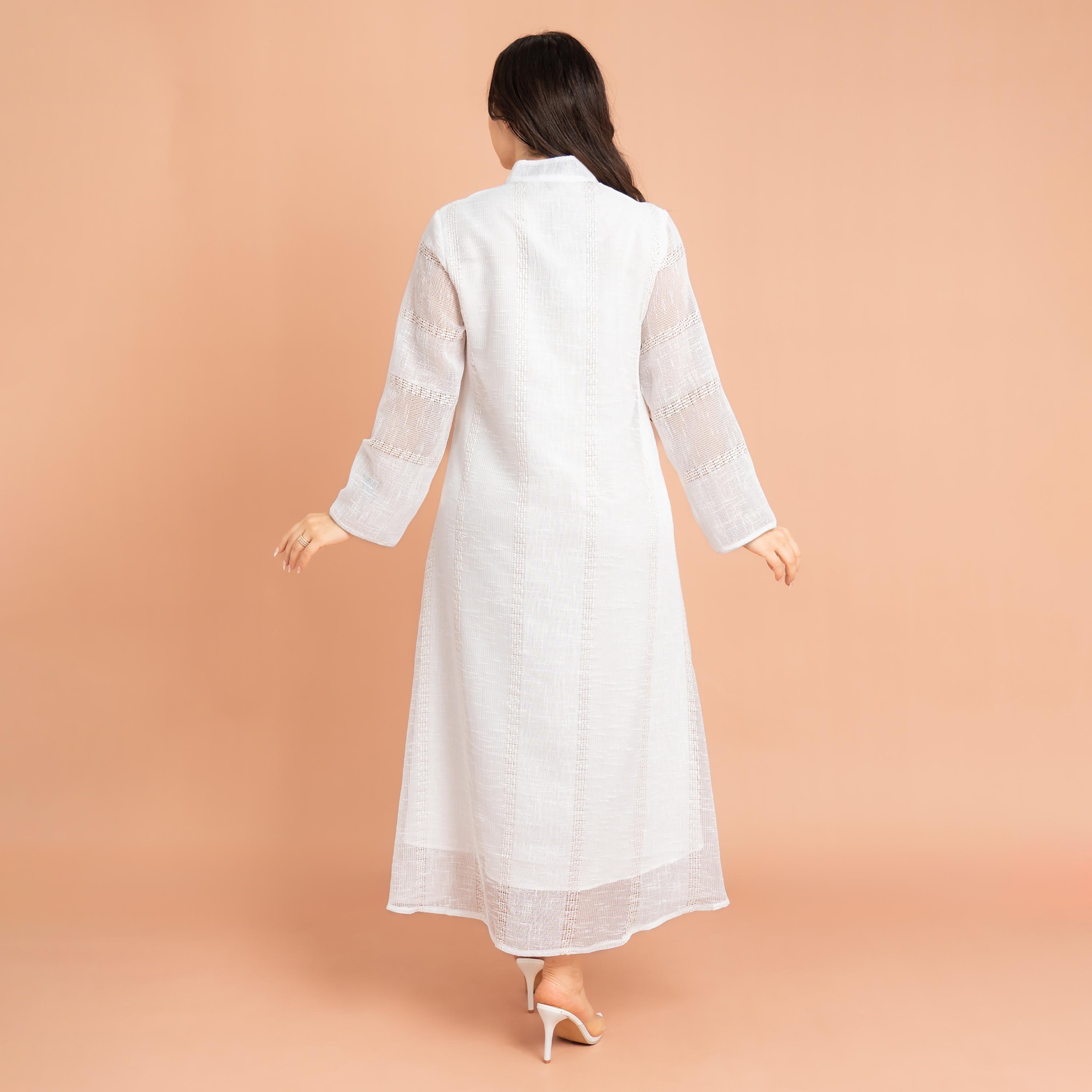 IKKXA Mandarin Collar Sheer Sleeves Sequins and Beaded Evening Women's Jalabiya-women-arabicclothing-jalabiyas-image-4