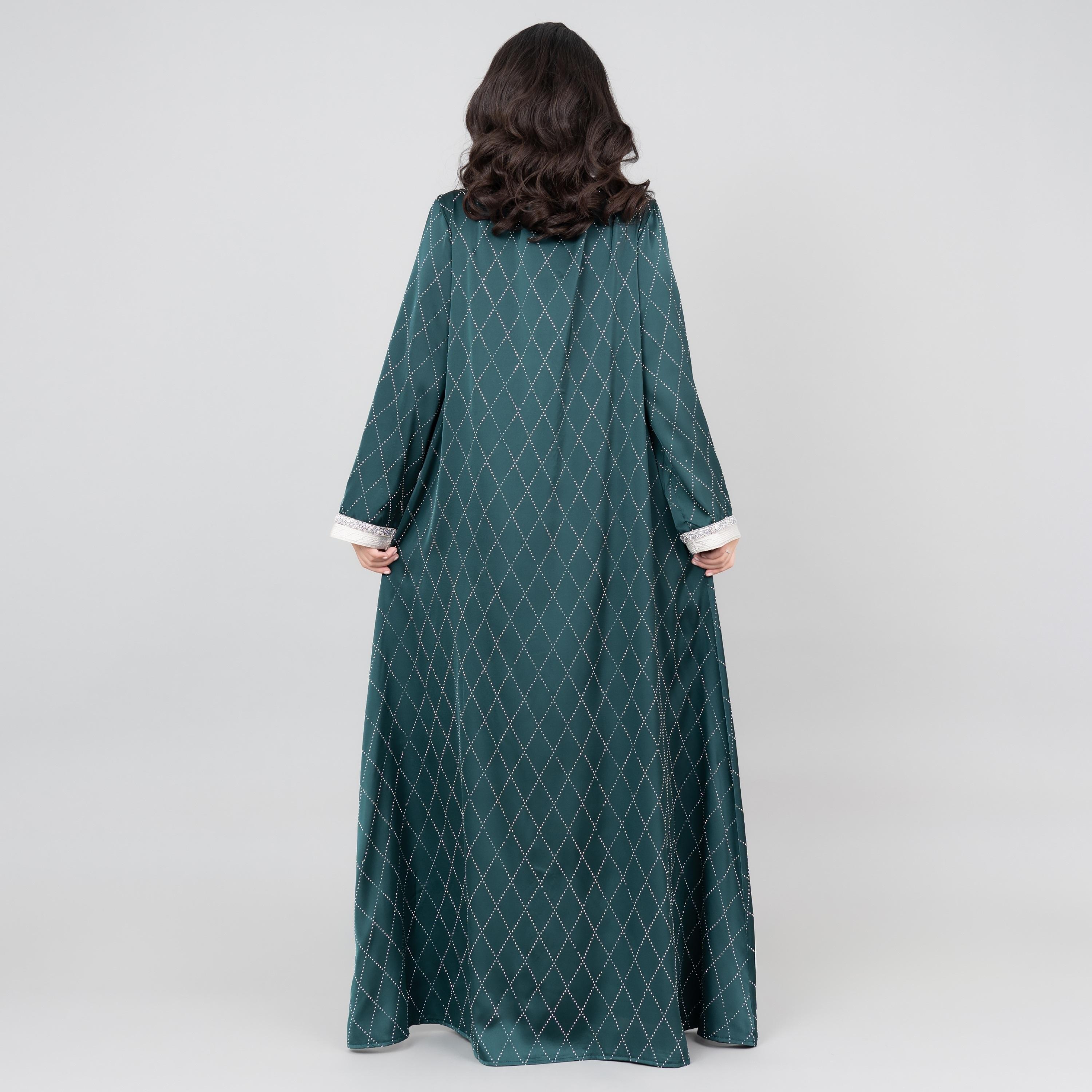 IKKXA Mystic Crystal and Embroidered Women's Jalabiya-women-arabicclothing-jalabiyas-image-2