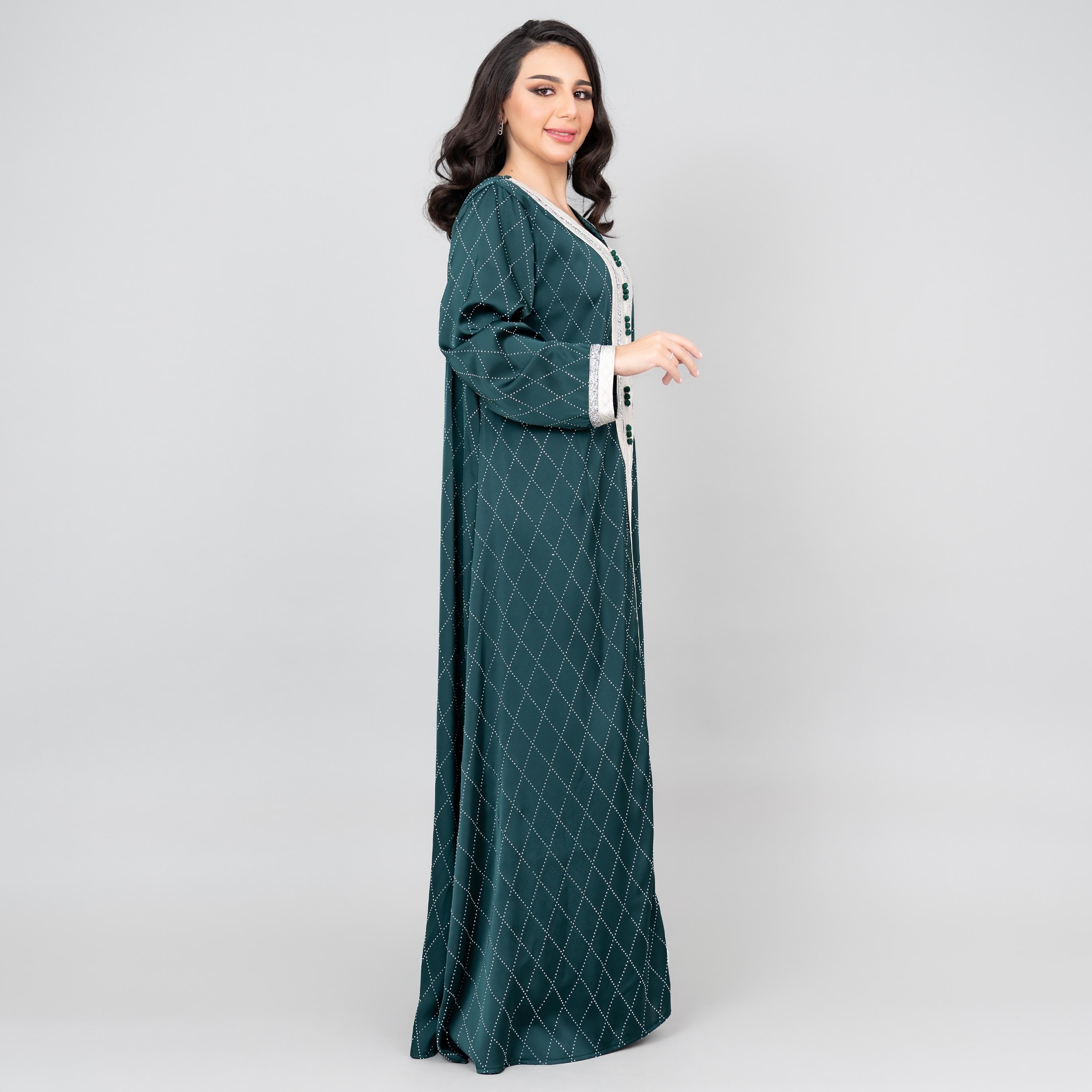 IKKXA Mystic Crystal and Embroidered Women's Jalabiya-women-arabicclothing-jalabiyas-image-3
