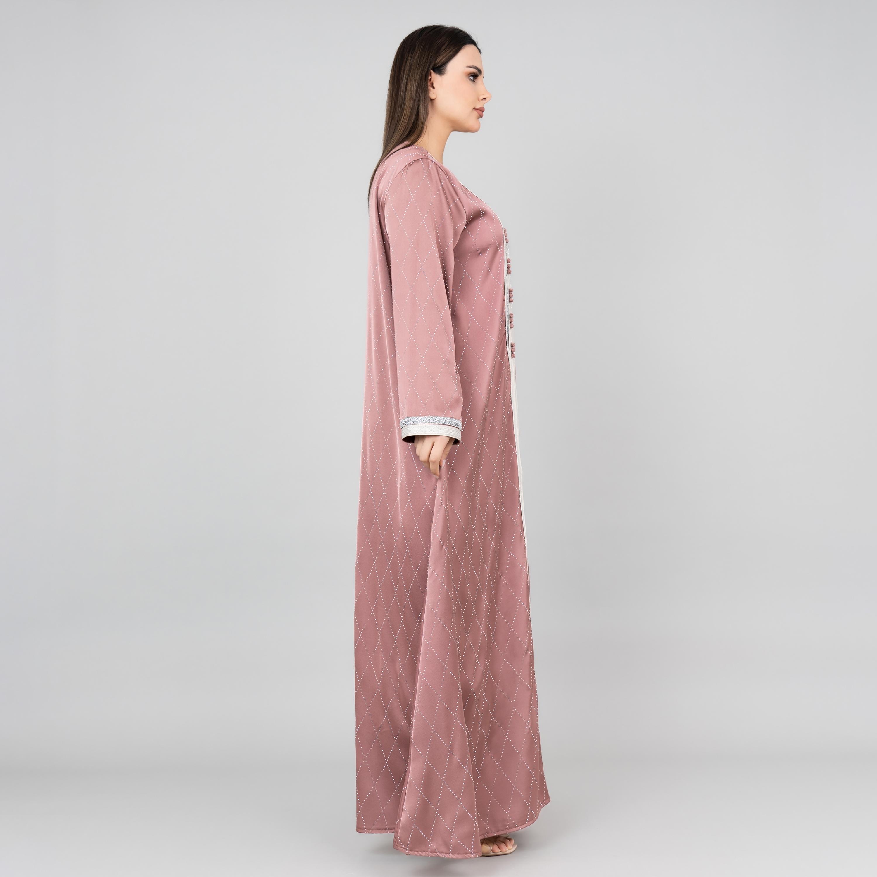 IKKXA Mystic Crystal and Embroidered Women's Jalabiya-women-arabicclothing-jalabiyas-image-3