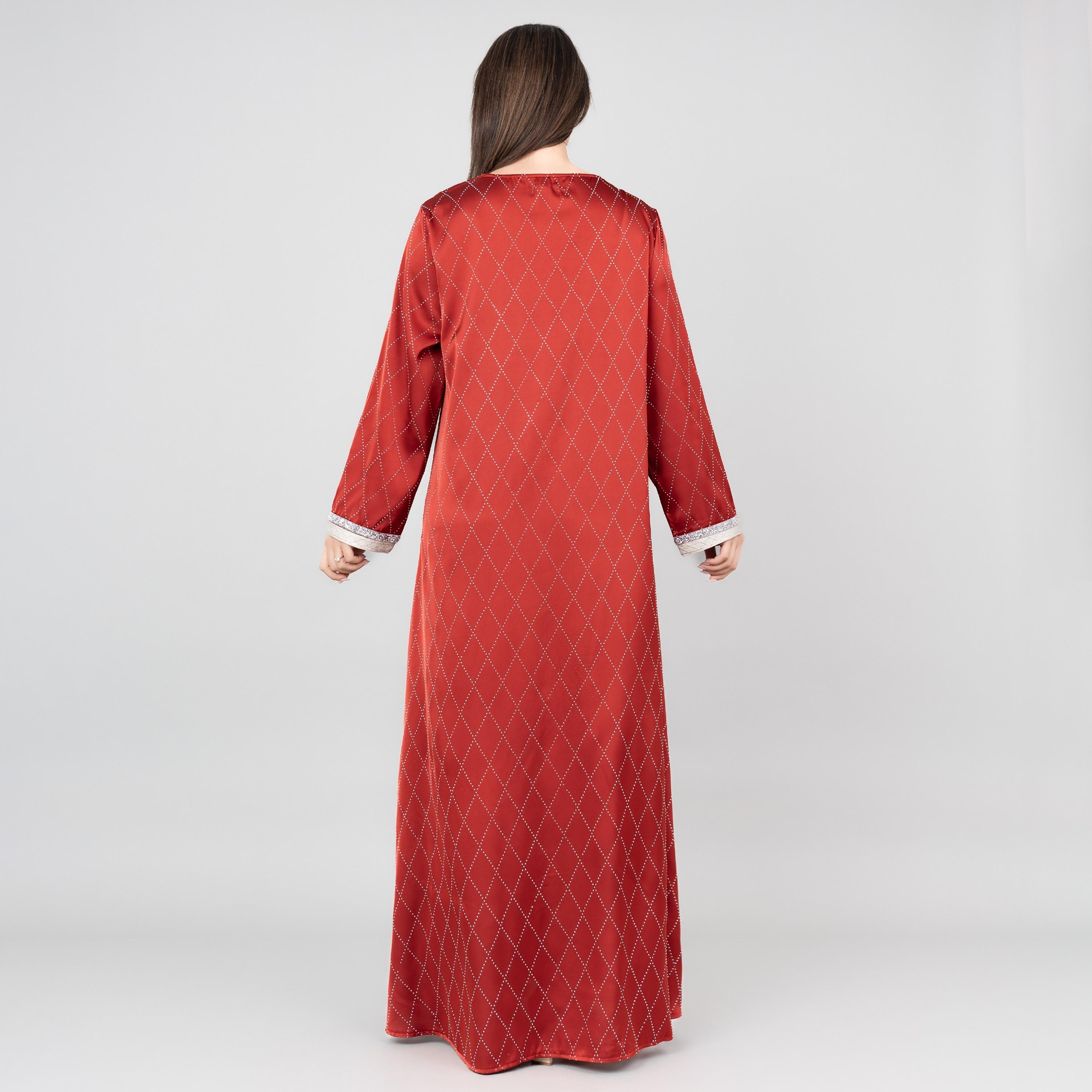IKKXA Mystic Crystal and Embroidered Women's Jalabiya-women-arabicclothing-jalabiyas-image-4