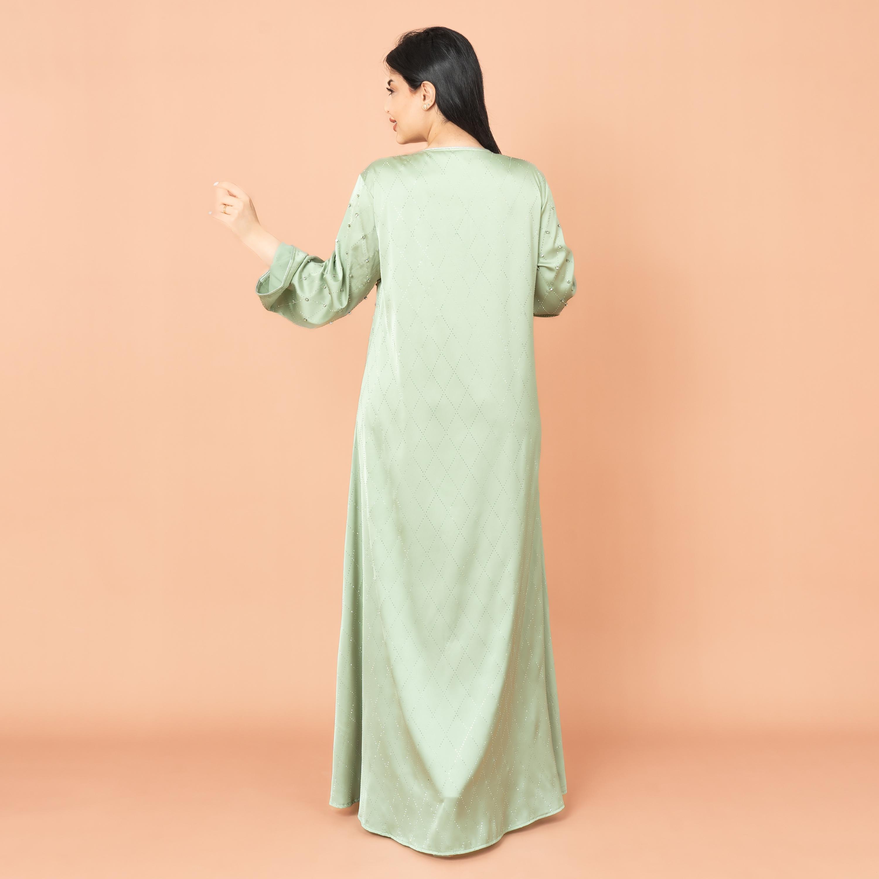 IKKXA Rhinestone and Geometric Evening Women's Jalabiya-women-arabicclothing-jalabiyas-image-4