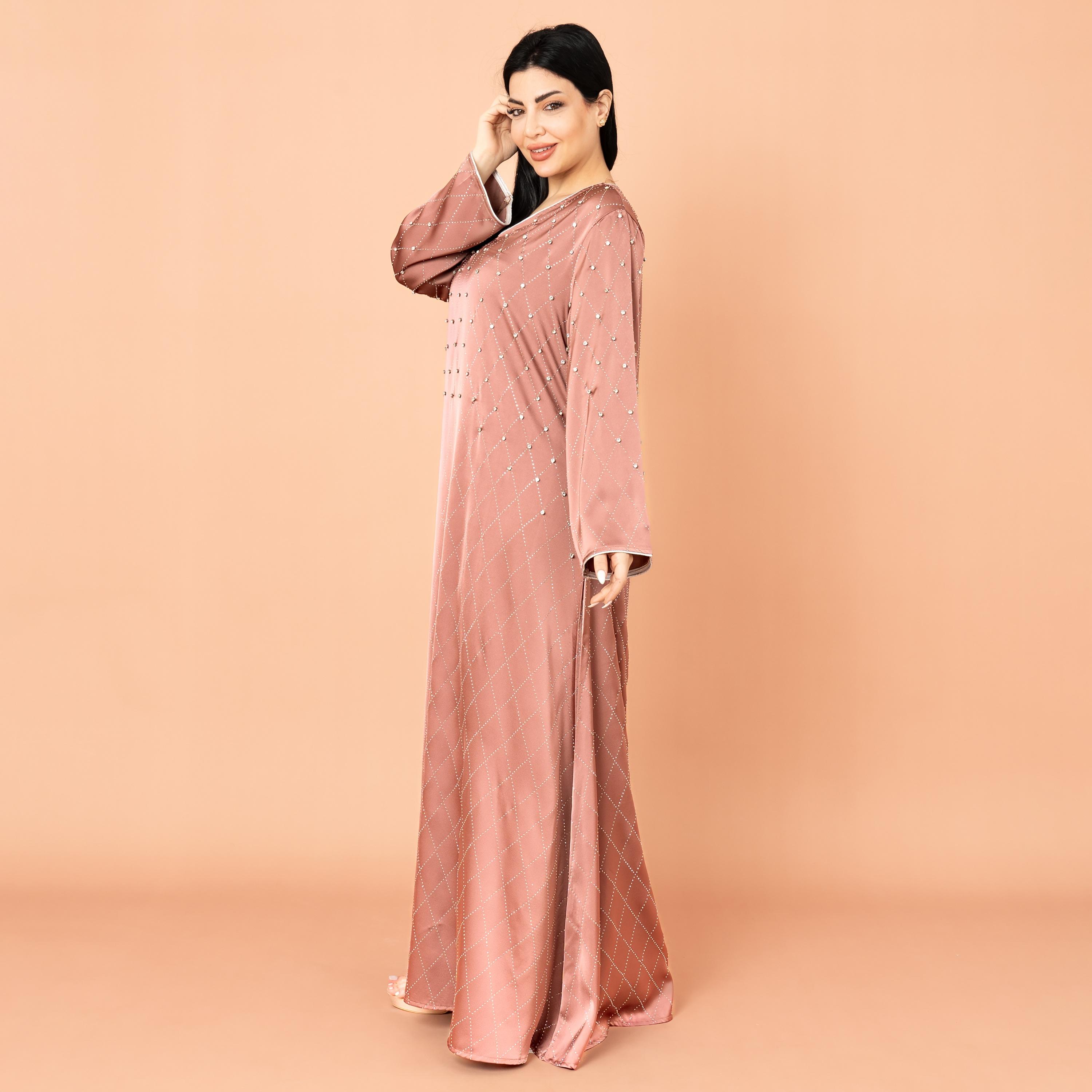 IKKXA Rhinestone and Geometric Evening Women's Jalabiya-women-arabicclothing-jalabiyas-image-14