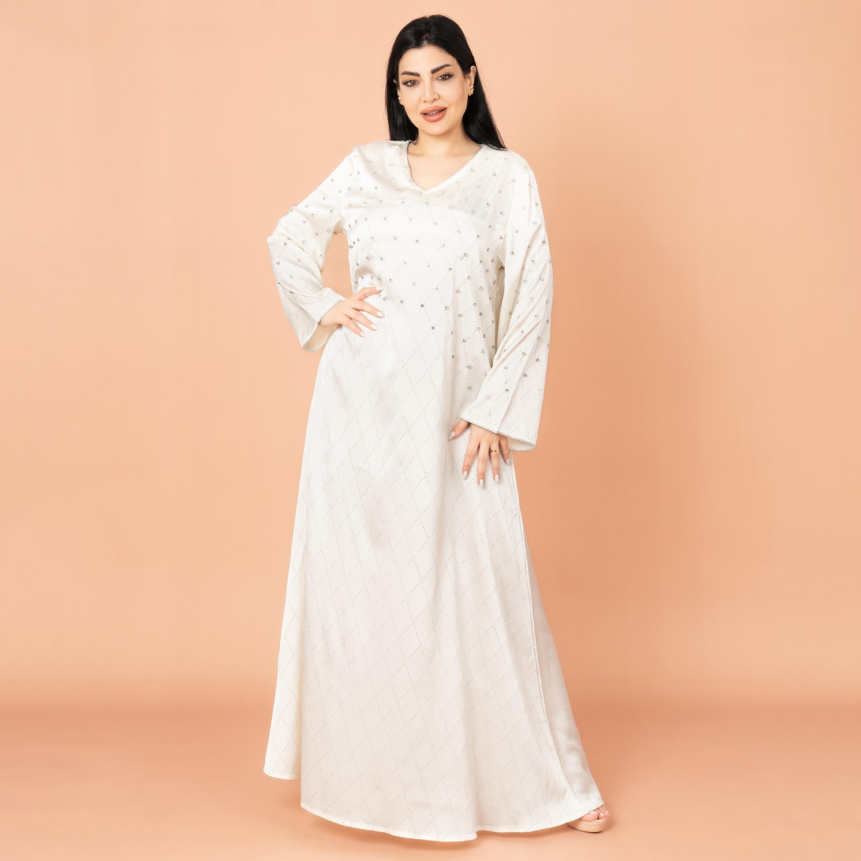 IKKXA Rhinestone and Geometric Evening Women's Jalabiya-women-arabicclothing-jalabiyas-image-6