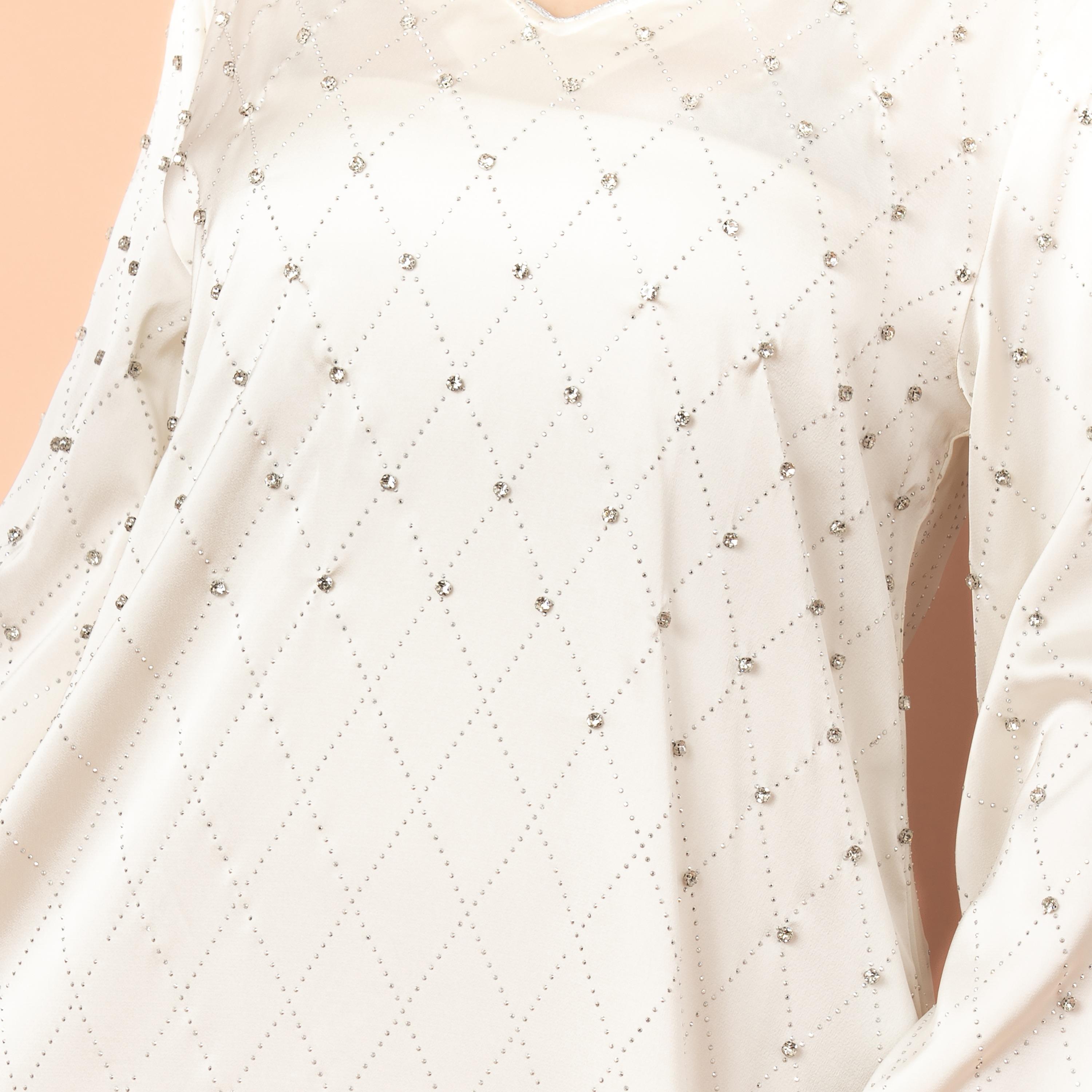 IKKXA Rhinestone and Geometric Evening Women's Jalabiya-women-arabicclothing-jalabiyas-image-7