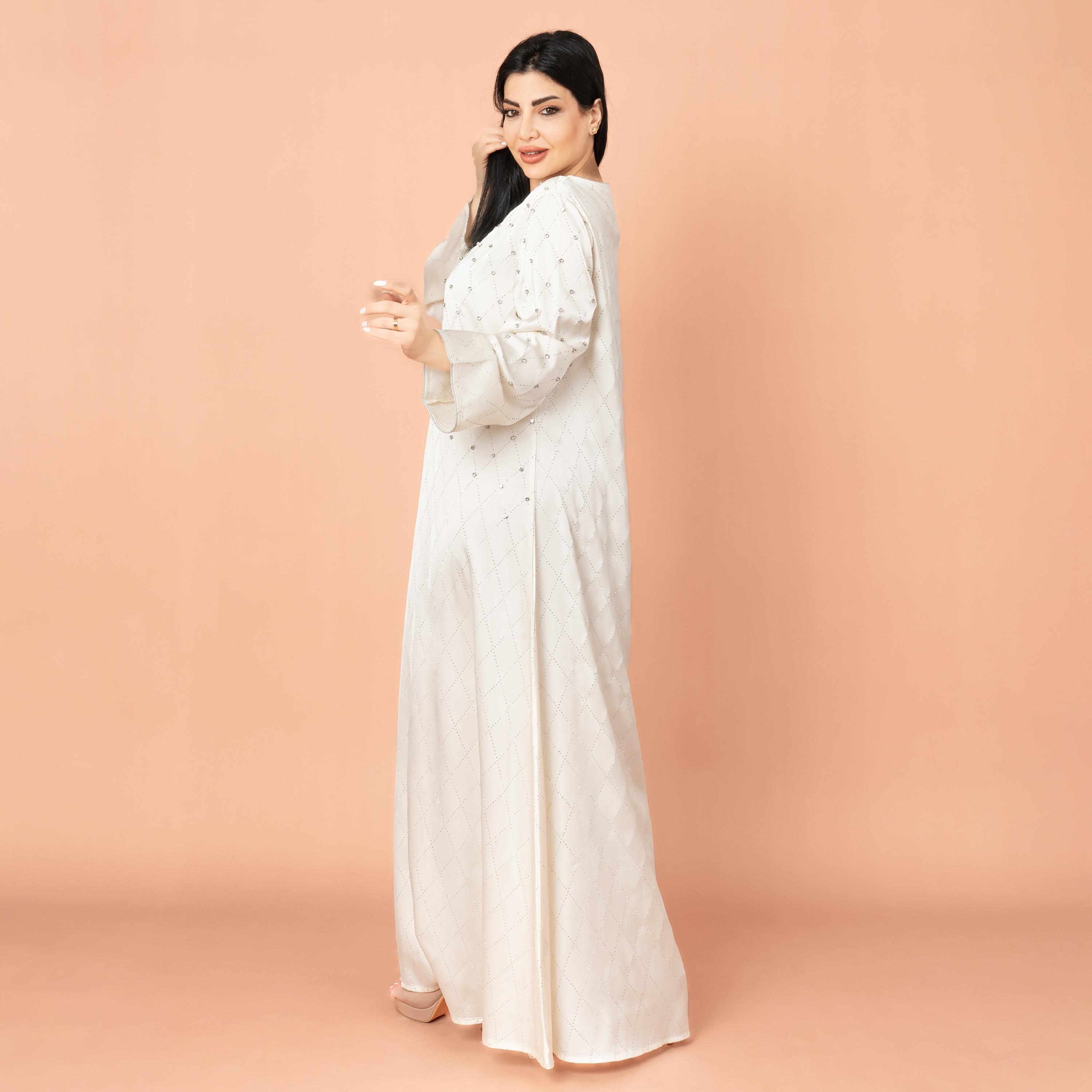 IKKXA Rhinestone and Geometric Evening Women's Jalabiya-women-arabicclothing-jalabiyas-image-8