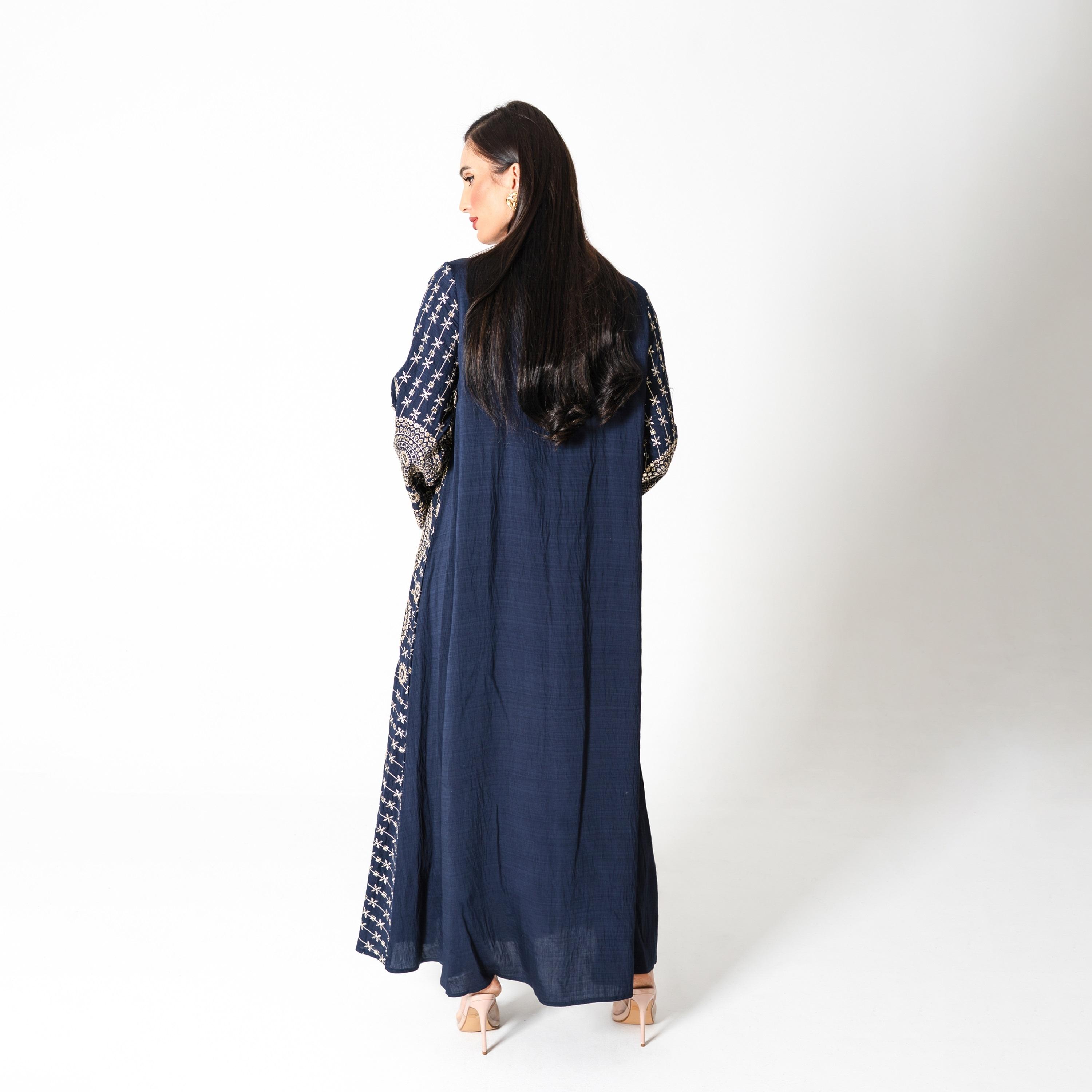 جلابية سهرة نسائية مطرزة ومطرزة بالترتر بأكمام واسعة من إككسا-women-arabicclothing-jalabiyas-image-15