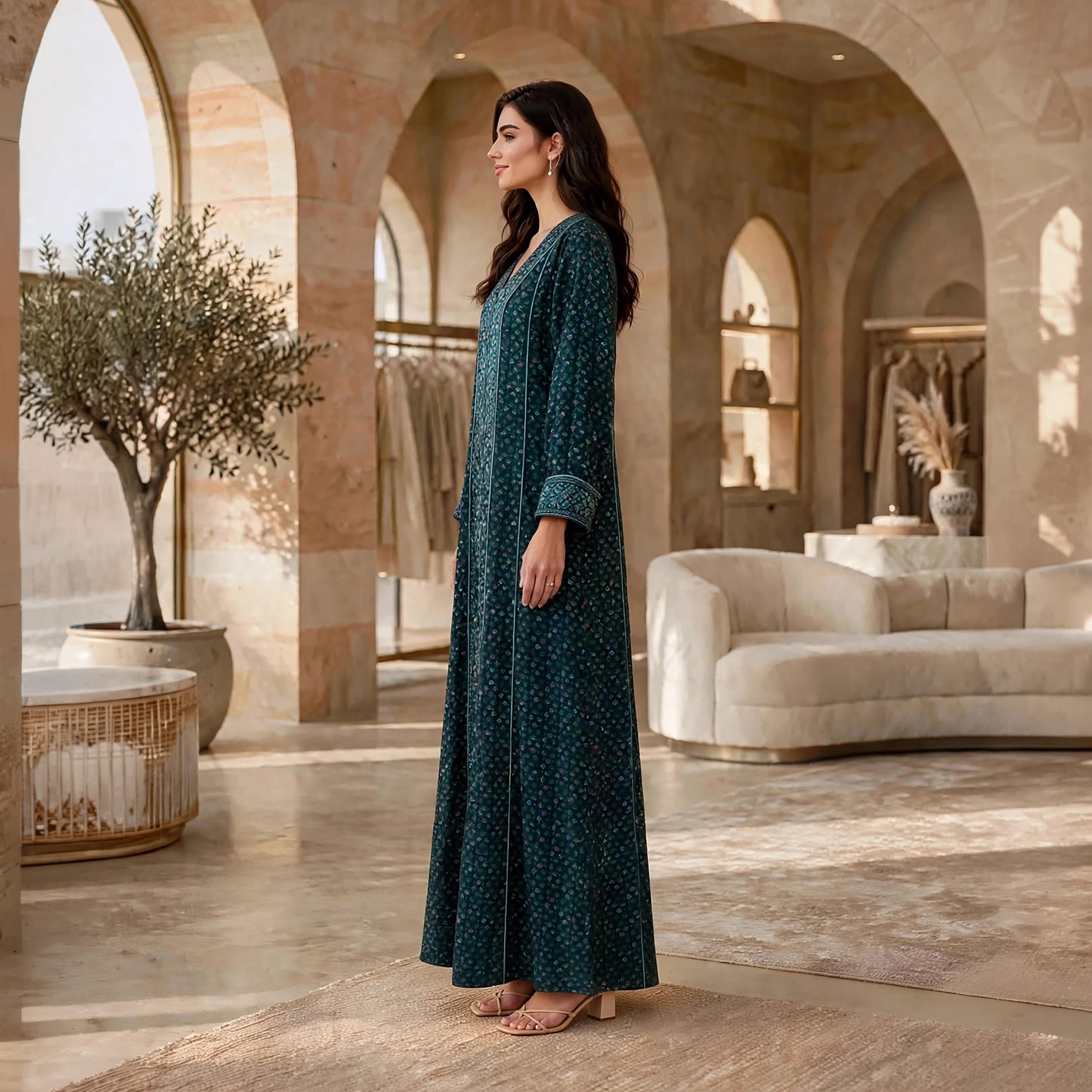 جلابية حريمي مطرزة من إيكسا-women-arabicclothing-jalabiyas-image-4