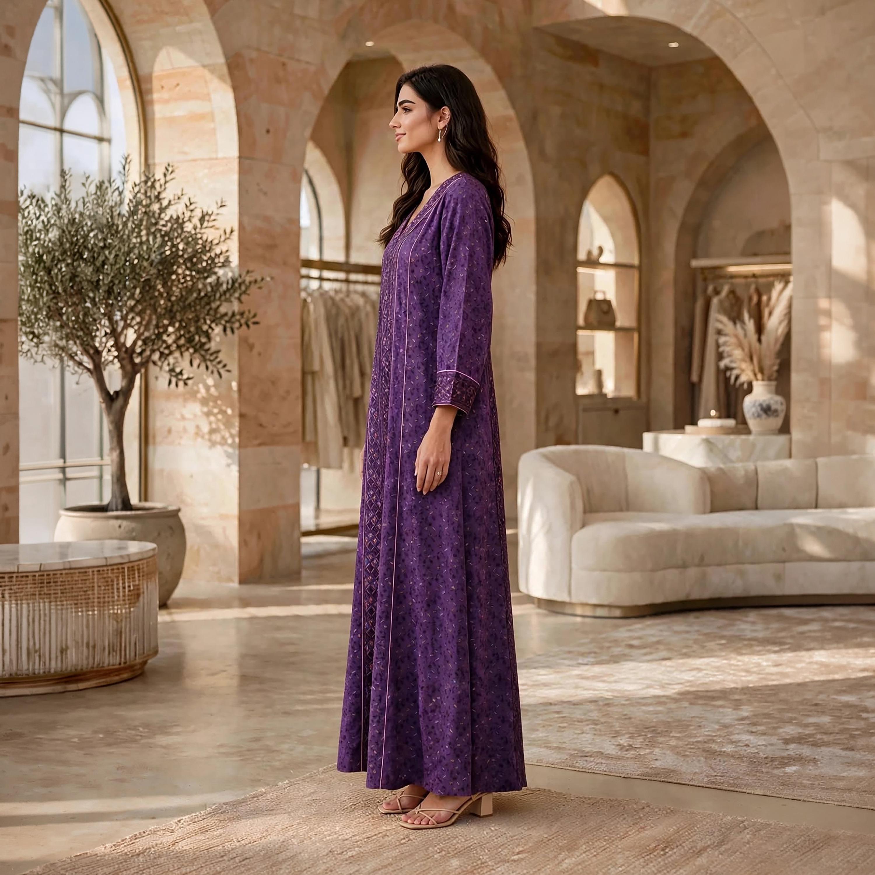 جلابية حريمي مطرزة من إيكسا-women-arabicclothing-jalabiyas-image-14