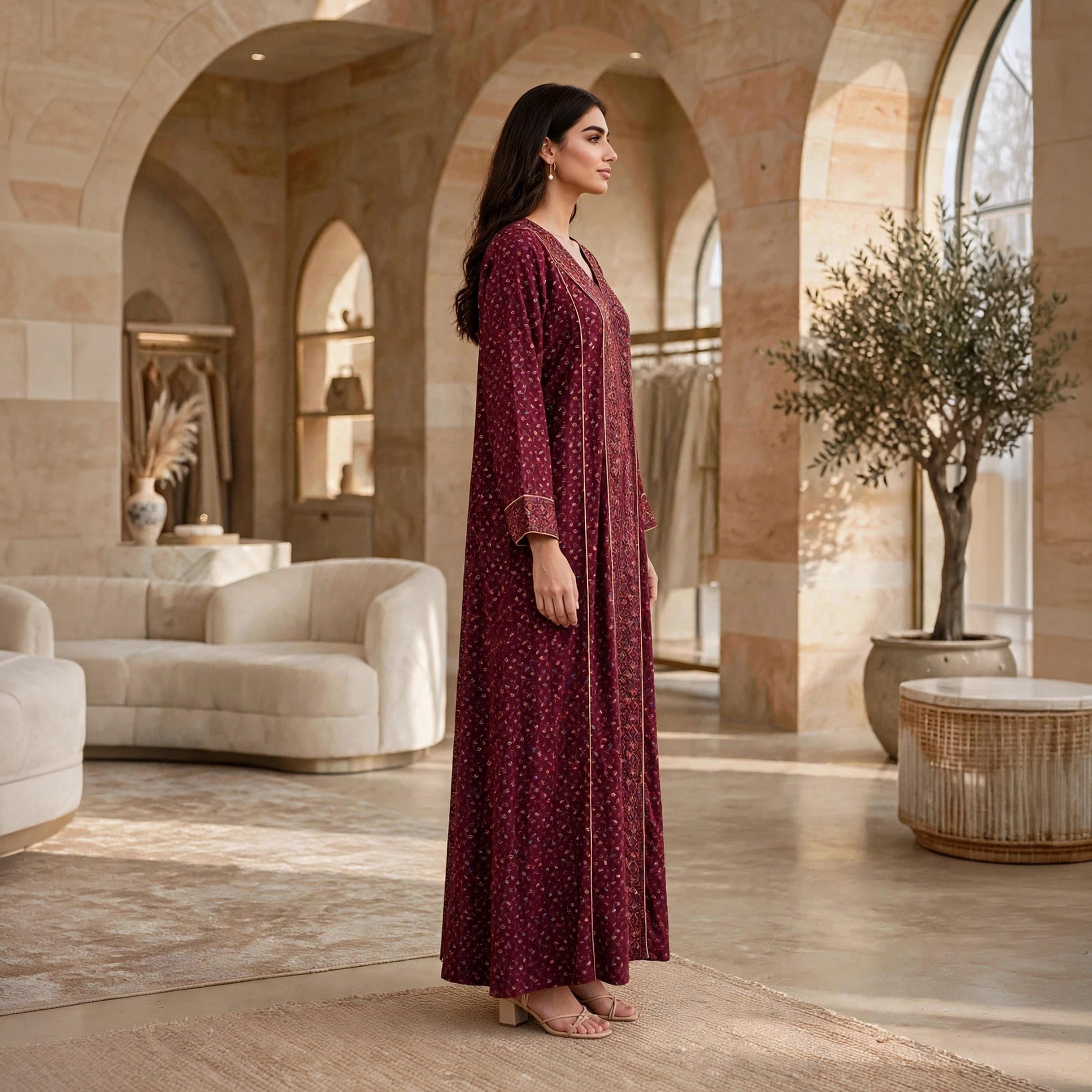 IKKXA Embroidered Women's Jalabiya-women-arabicclothing-jalabiyas-image-3