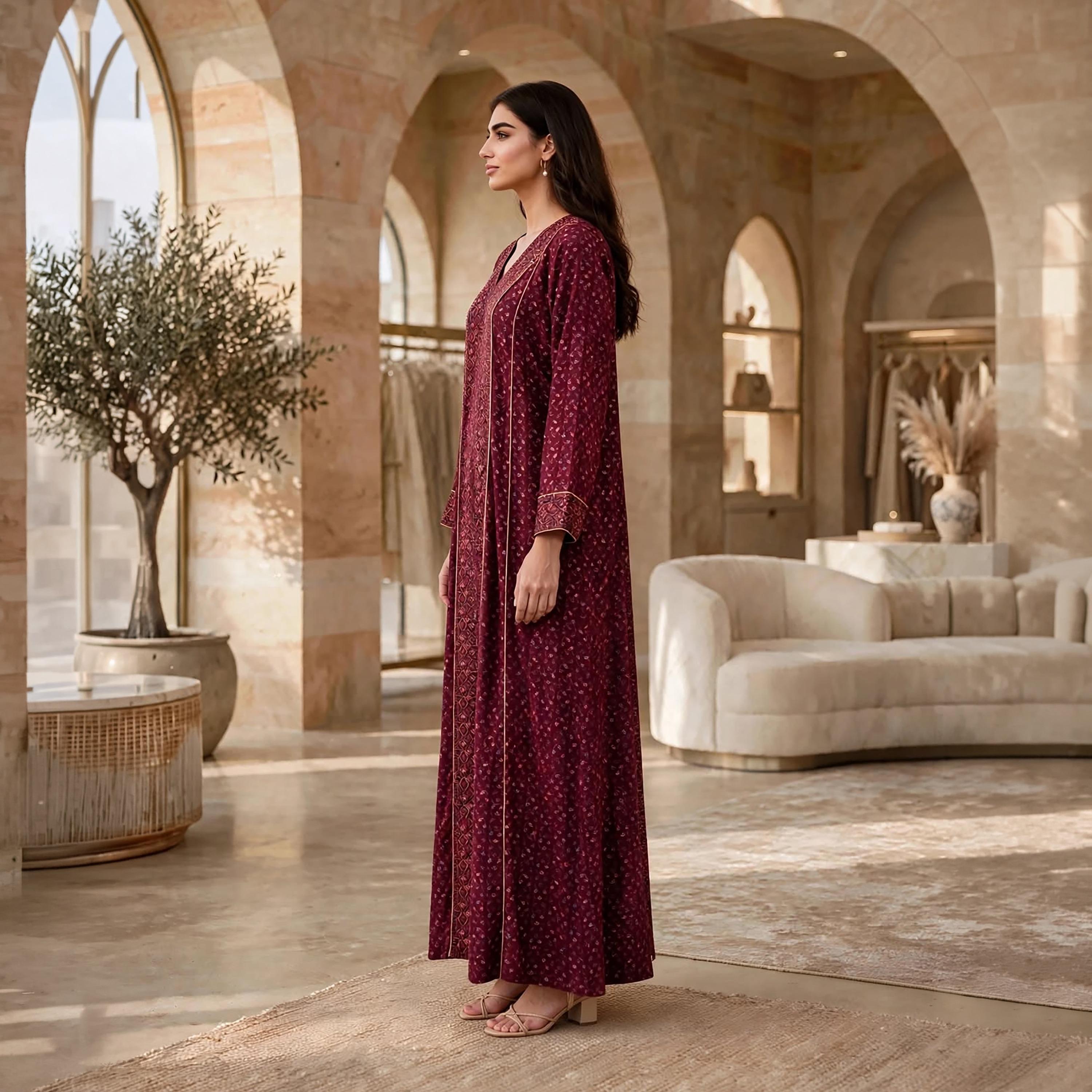 IKKXA Embroidered Women's Jalabiya-women-arabicclothing-jalabiyas-image-4