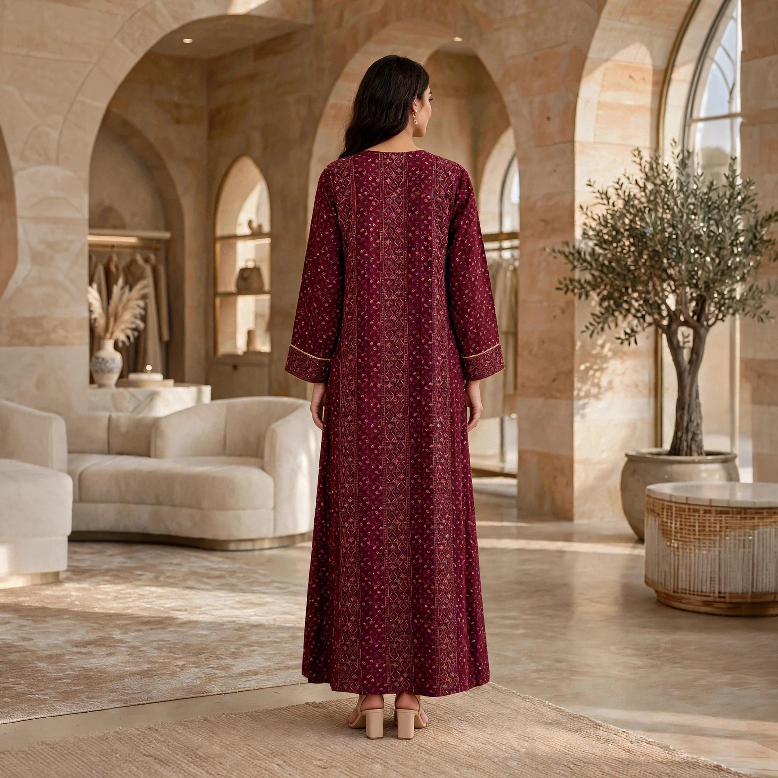 جلابية حريمي مطرزة من إيكسا-women-arabicclothing-jalabiyas-image-10