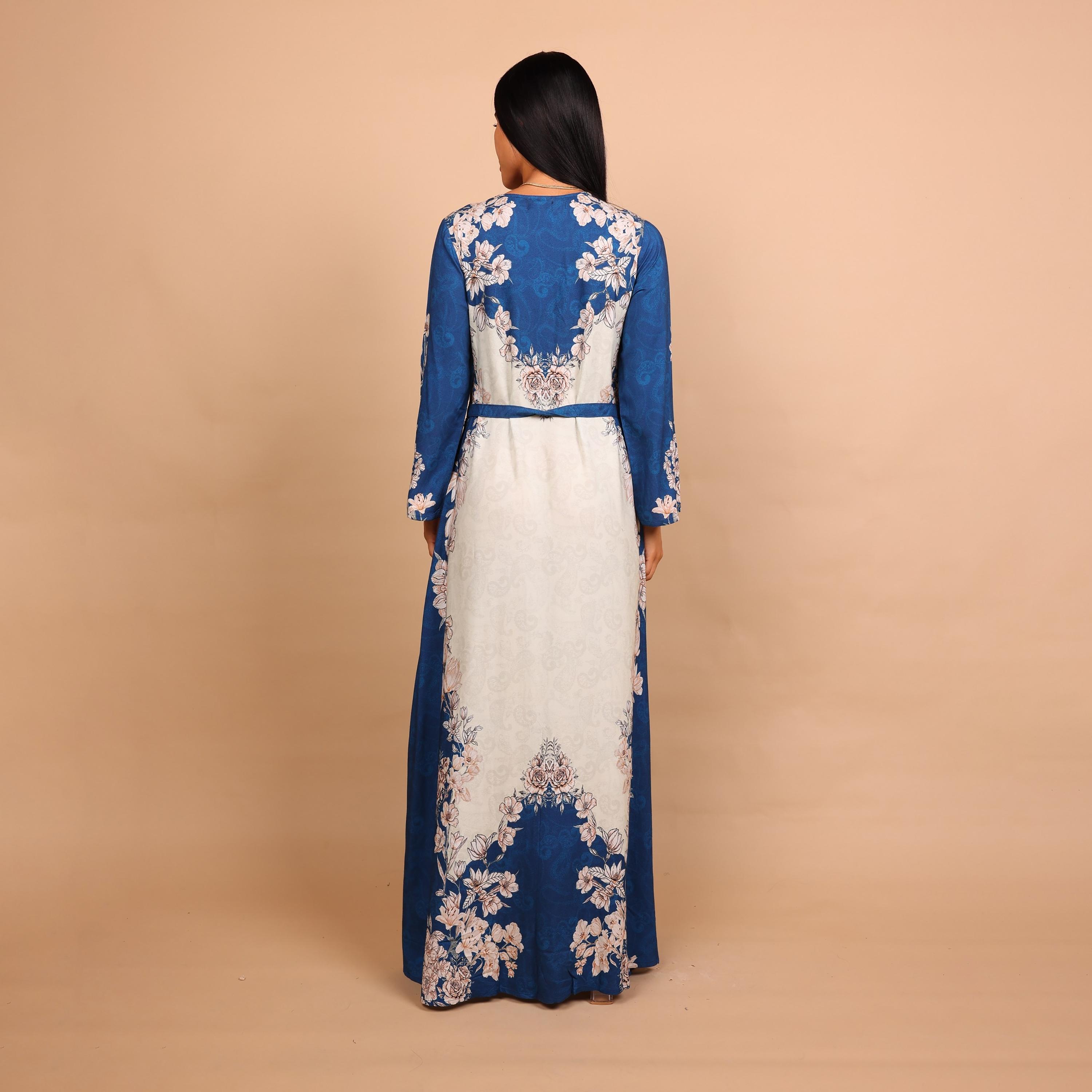 جلابية نسائية بنقشة بيزلي وزهور من إيككسا-women-arabicclothing-jalabiyas-image-5