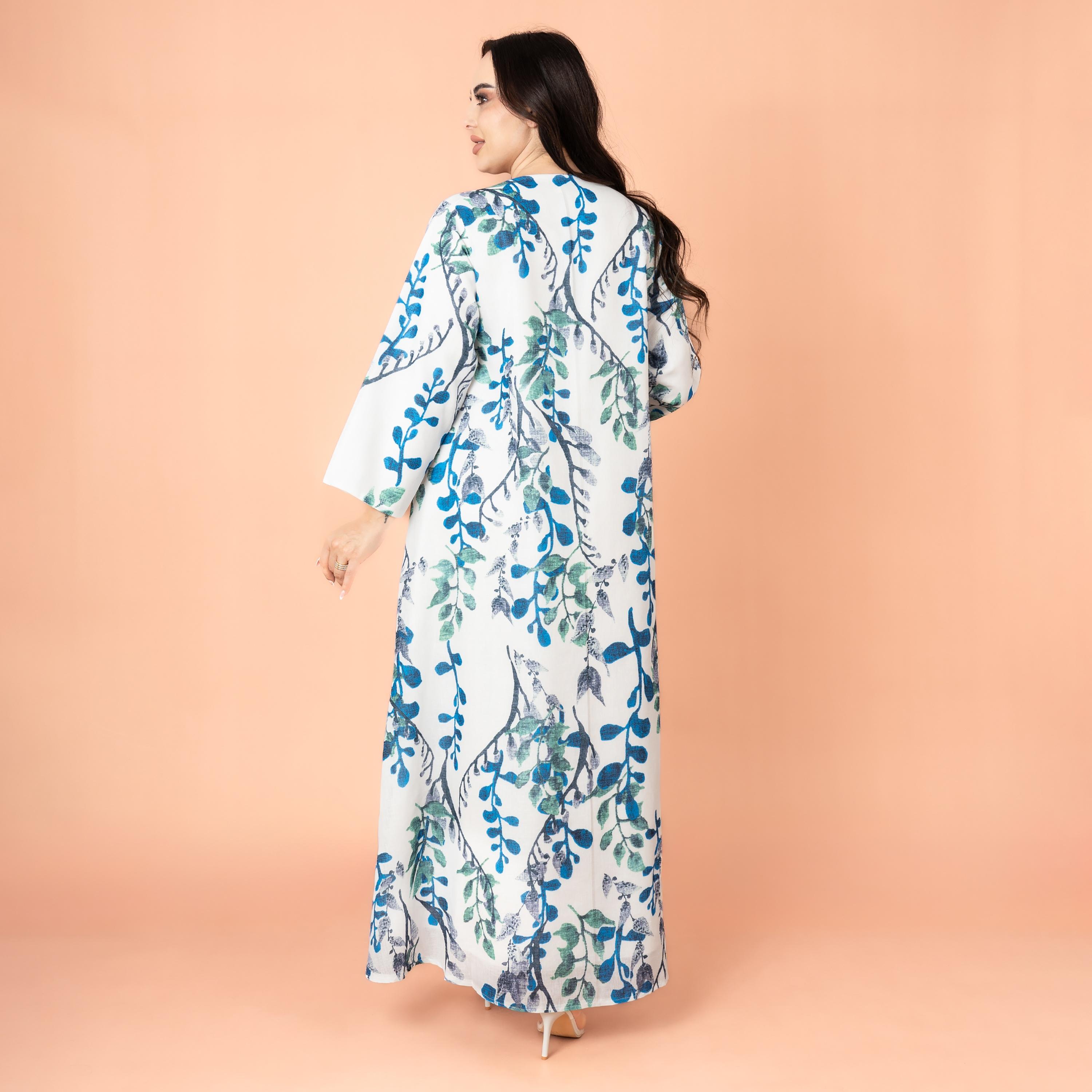 IKKXA جلابية نسائية مسائية مطرزة بالترتر وواسعة القطع-women-arabicclothing-jalabiyas-image-4