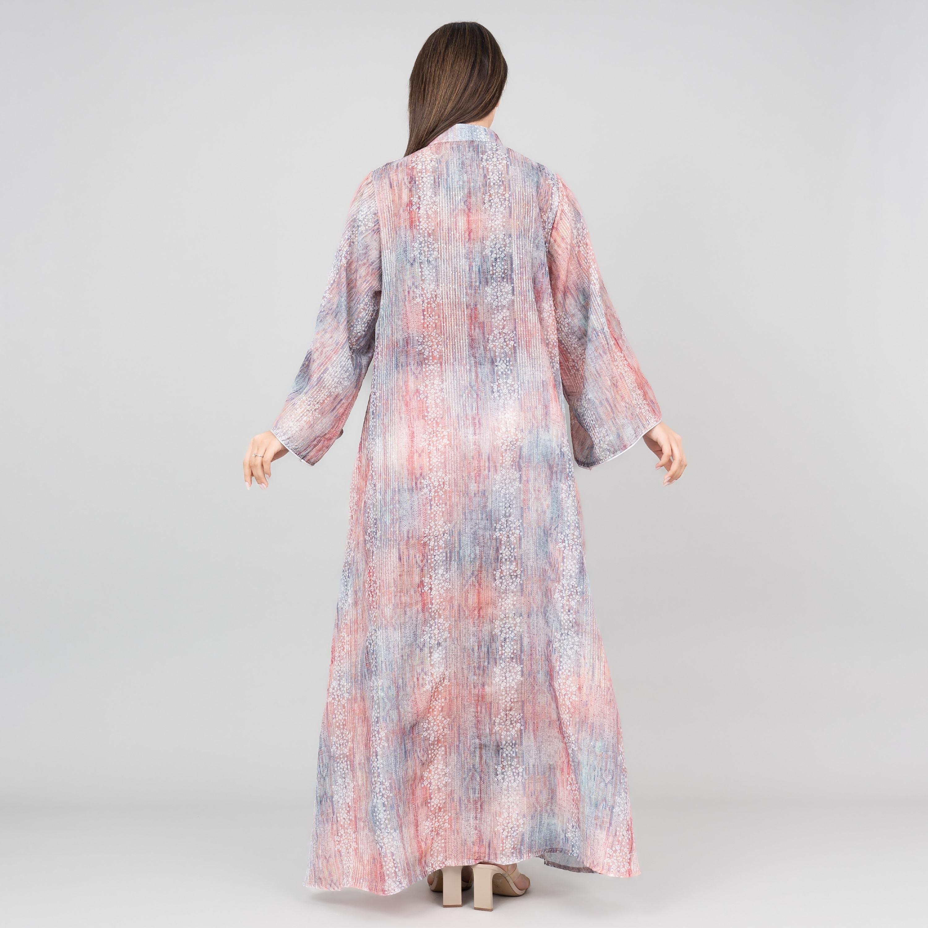 IKKXA Flared Sleeves Petal Grace Embroidered Women's Jalabiya-women-arabicclothing-jalabiyas-image-4