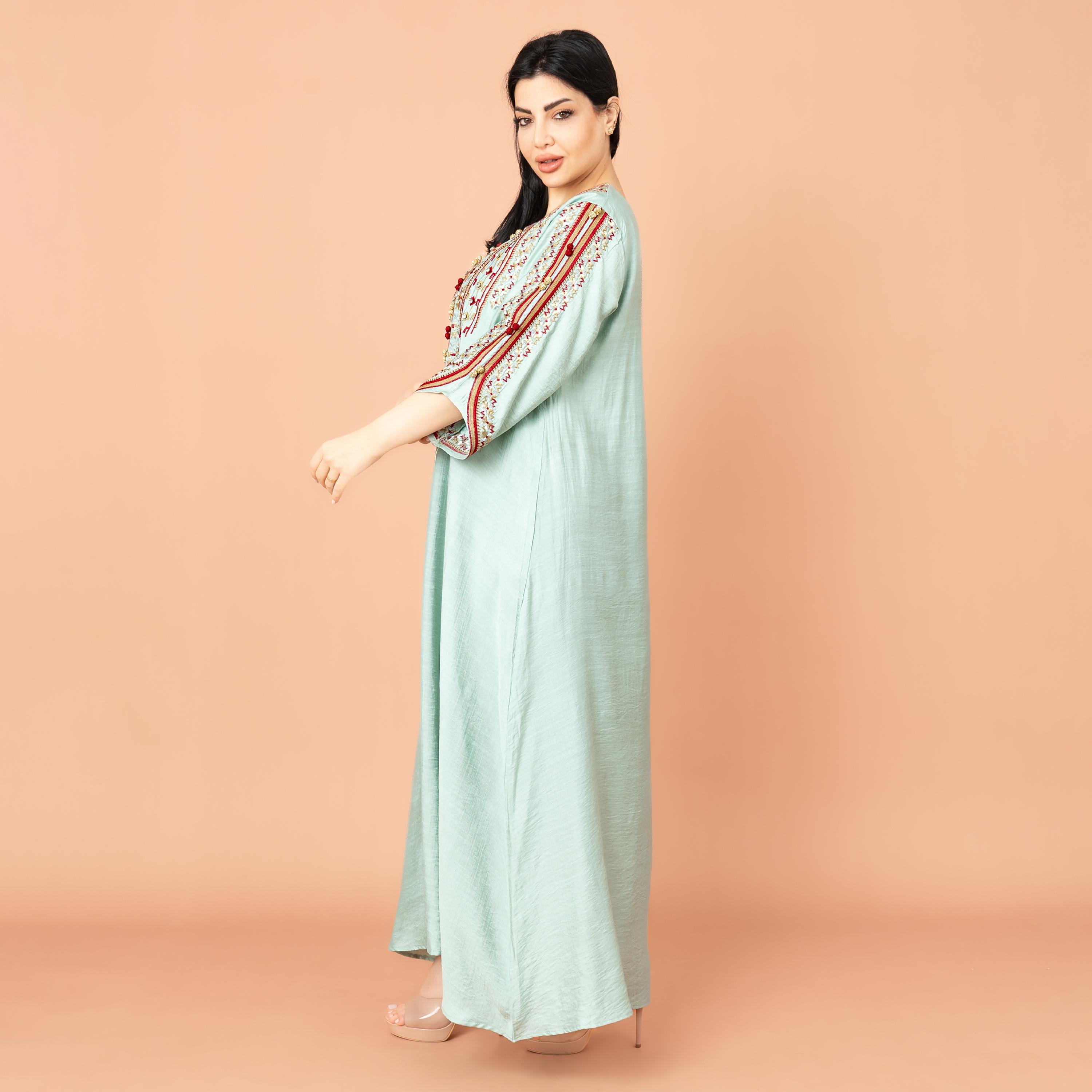 IKKXA جلابية نسائية كلاسيكية مطرزة بأحجار الراين-women-arabicclothing-jalabiyas-image-13