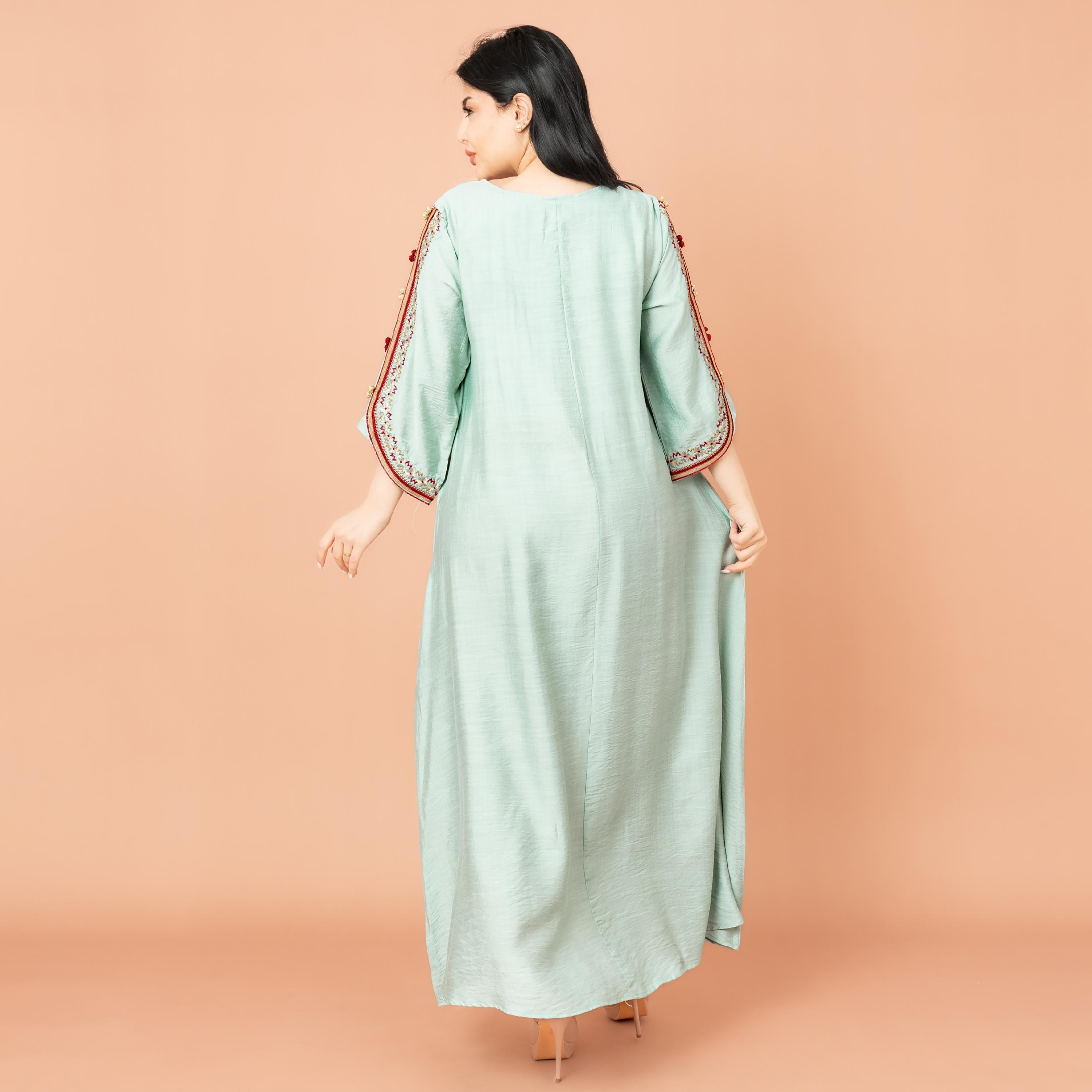 IKKXA جلابية نسائية كلاسيكية مطرزة بأحجار الراين-women-arabicclothing-jalabiyas-image-14