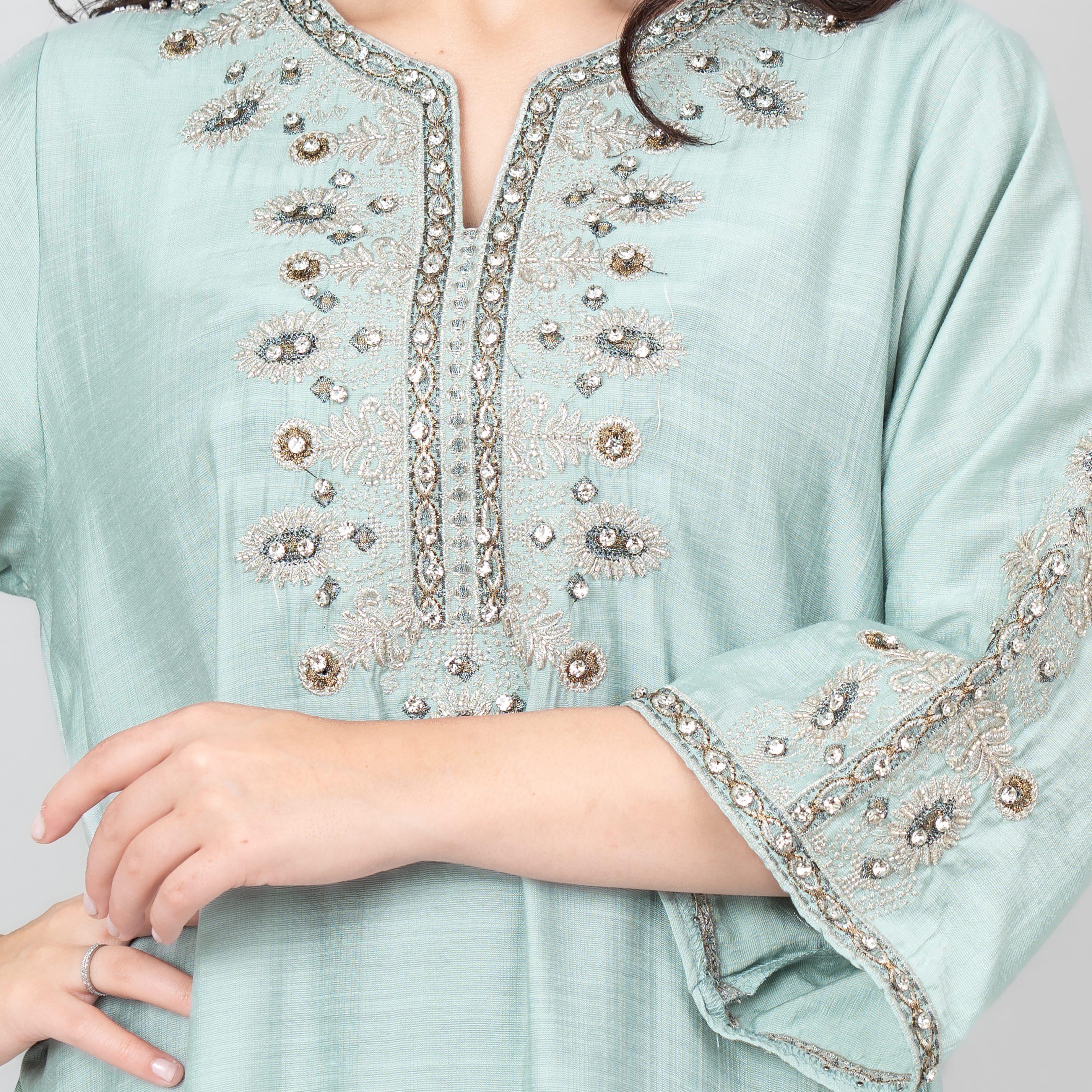 IKKXA Embroidered and Beaded Women's Jalabiya-women-arabicclothing-jalabiyas-image-2