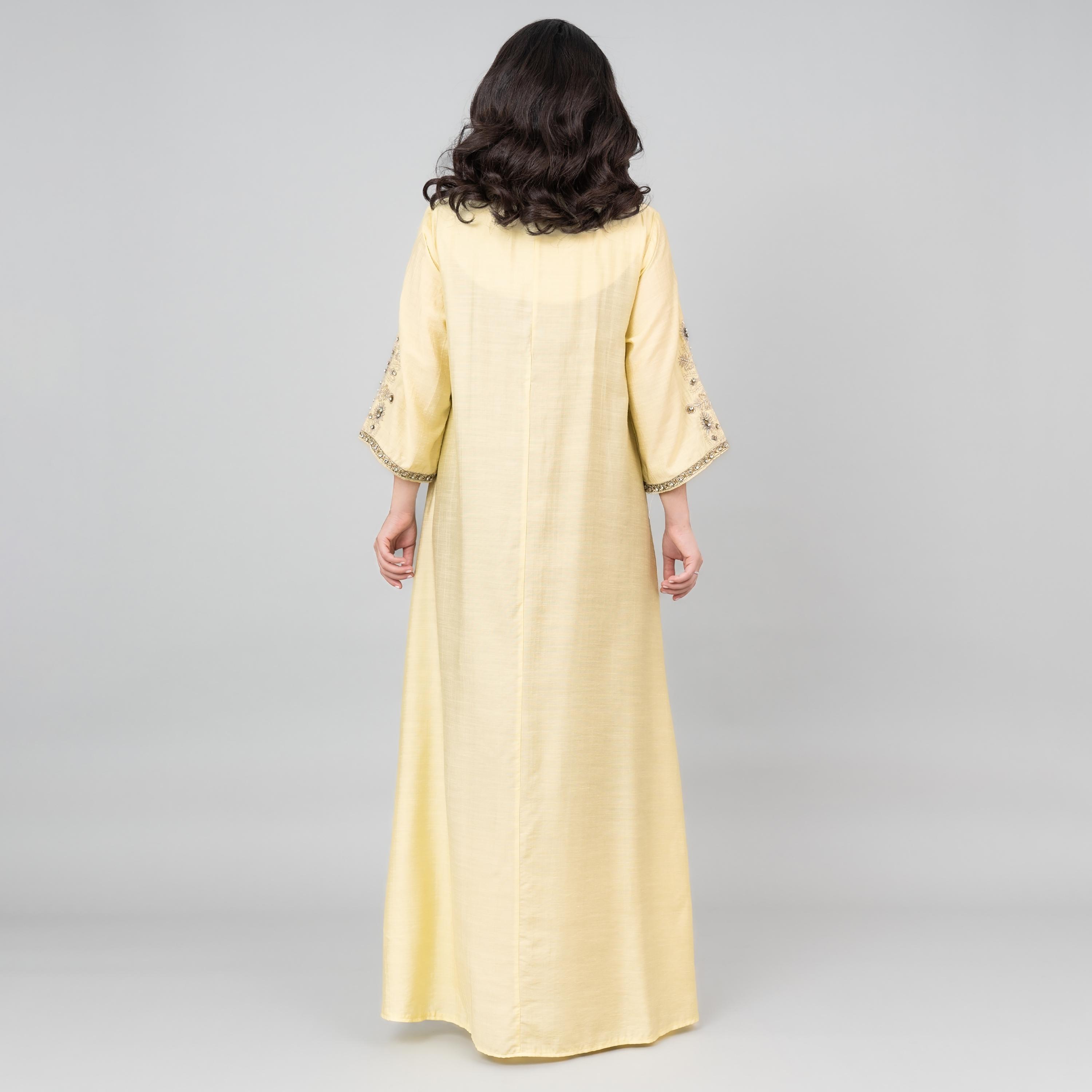 جلابية نسائية مطرزة ومزينة بالخرز من إككسا-women-arabicclothing-jalabiyas-image-4