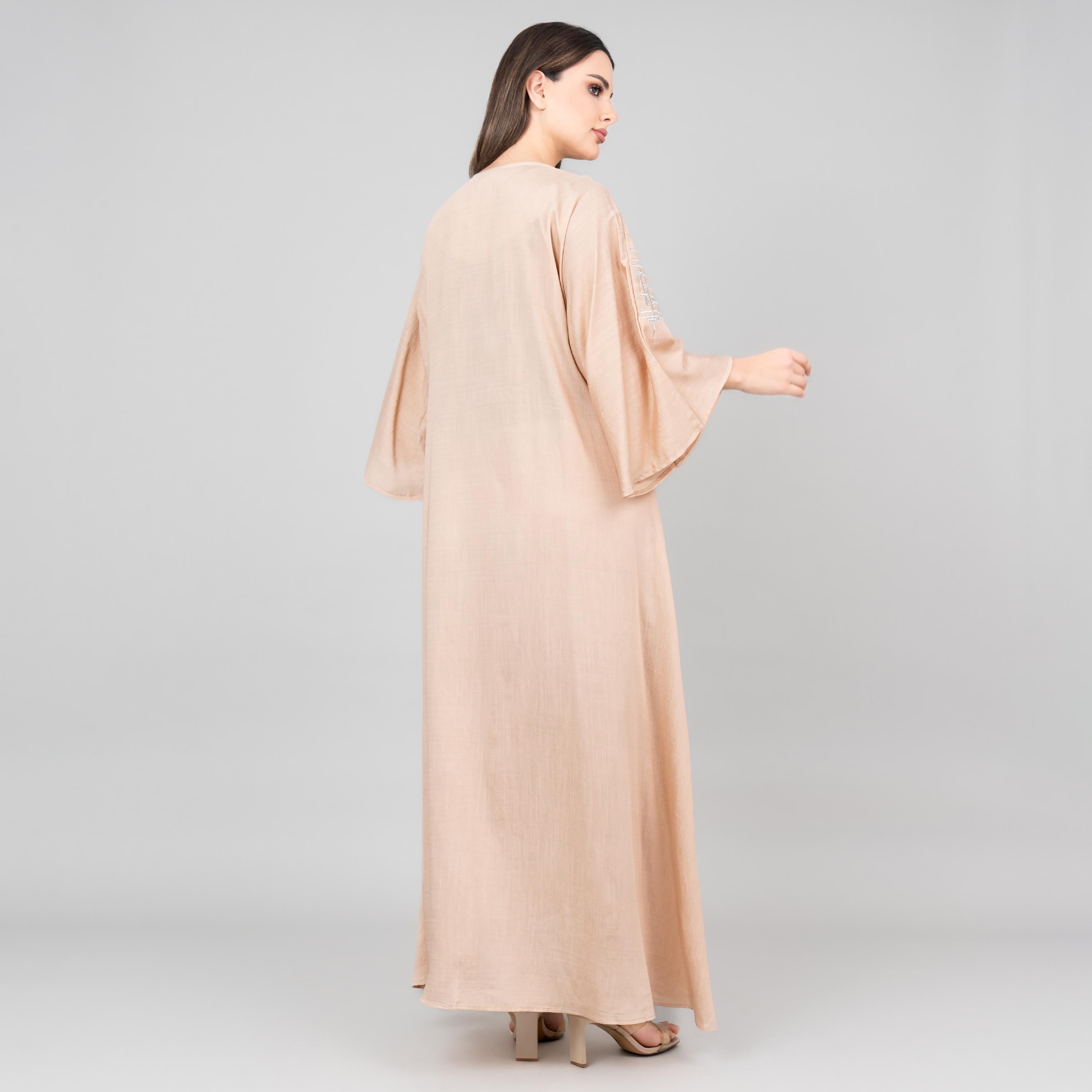 IKKXA Flared Sleeves Embroidered Women's Modern Jalabiya-women-arabicclothing-jalabiyas-image-12