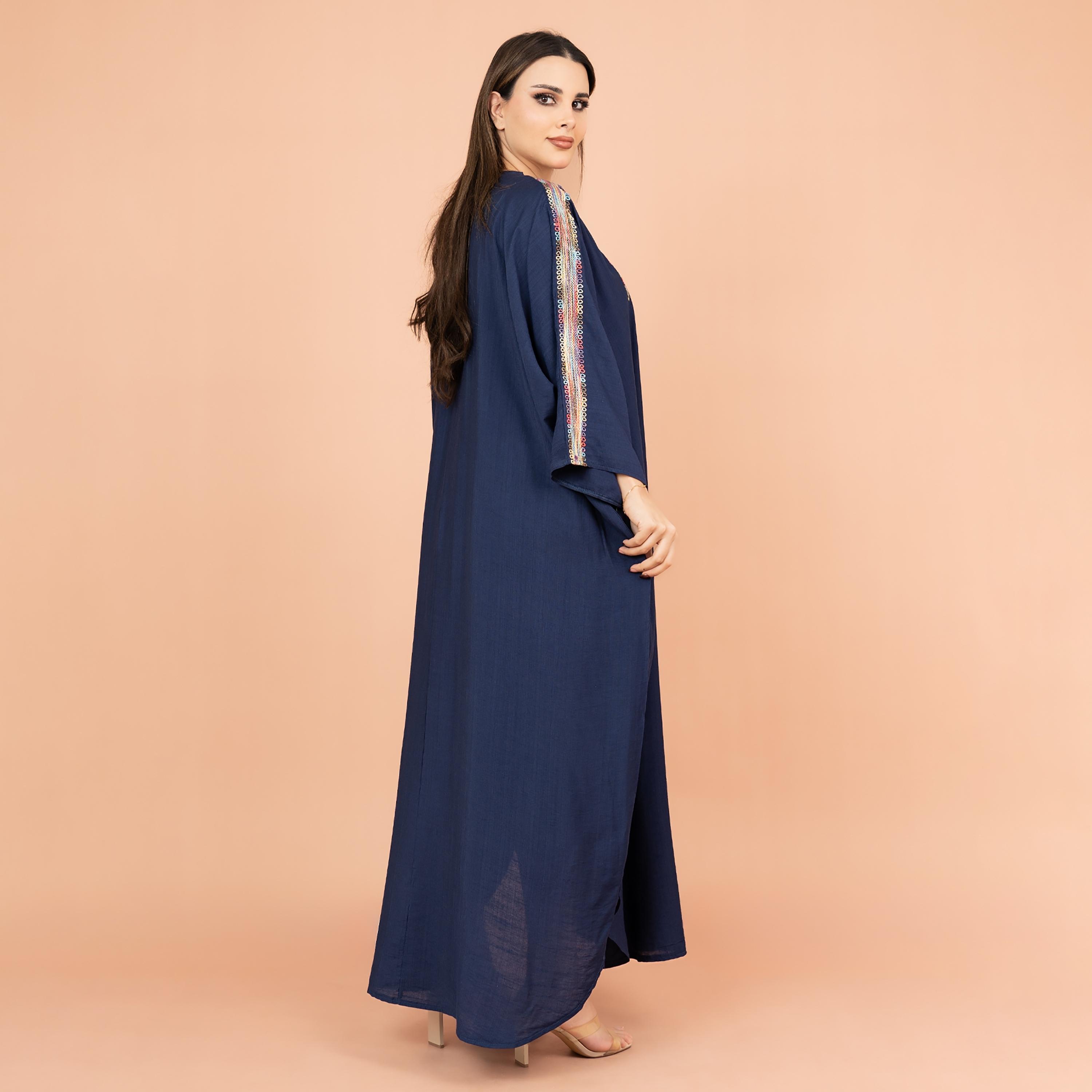 جلابية نسائية مطرزة بشكل معقد من إككسا-women-arabicclothing-jalabiyas-image-3