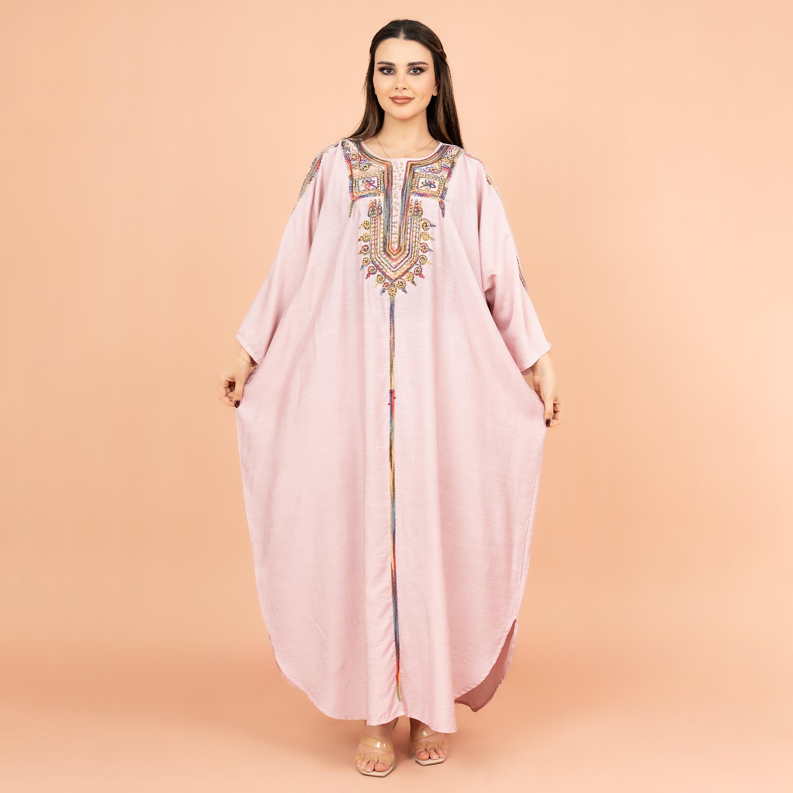 جلابية نسائية مطرزة بشكل معقد من إككسا-women-arabicclothing-jalabiyas-image-1