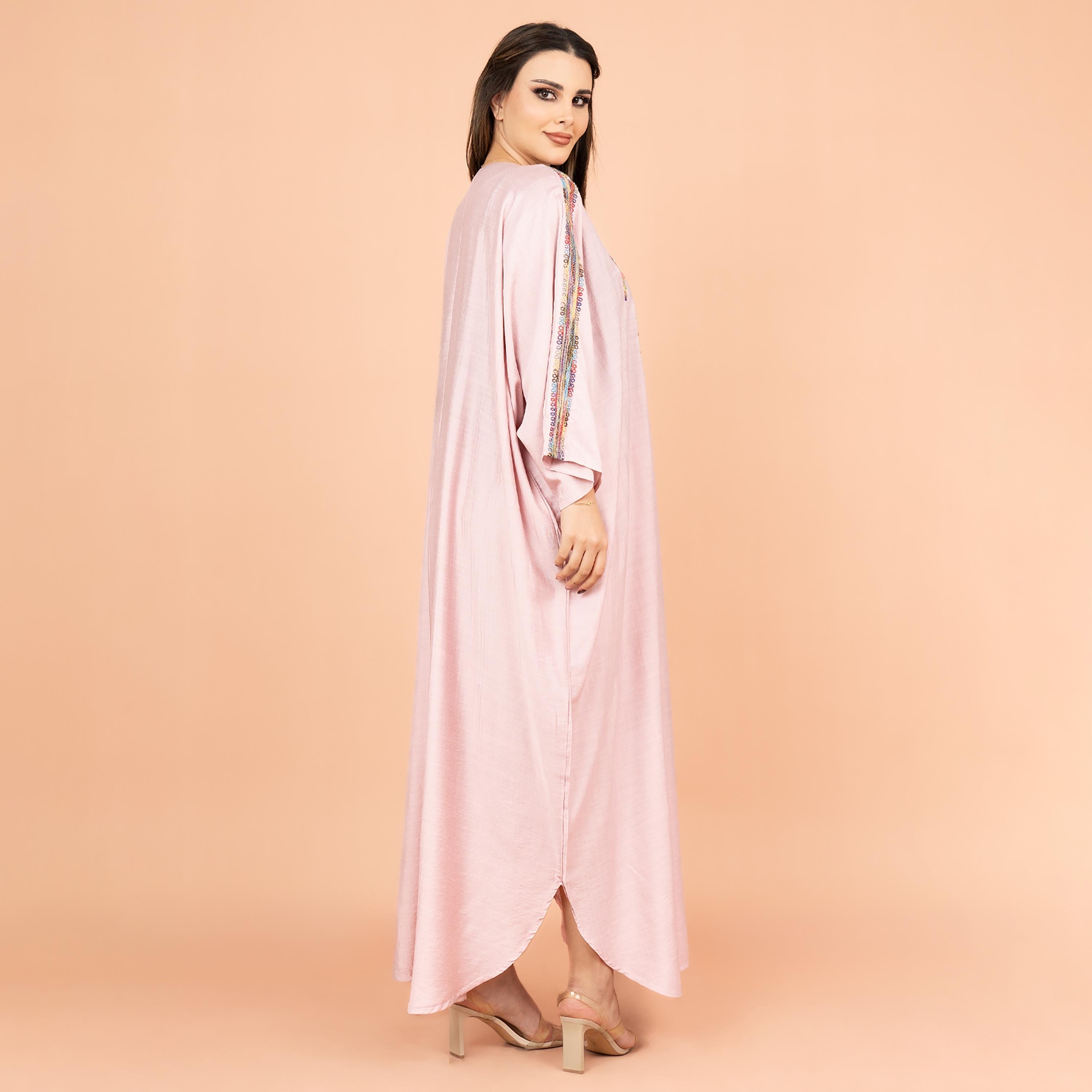 جلابية نسائية مطرزة بشكل معقد من إككسا-women-arabicclothing-jalabiyas-image-3