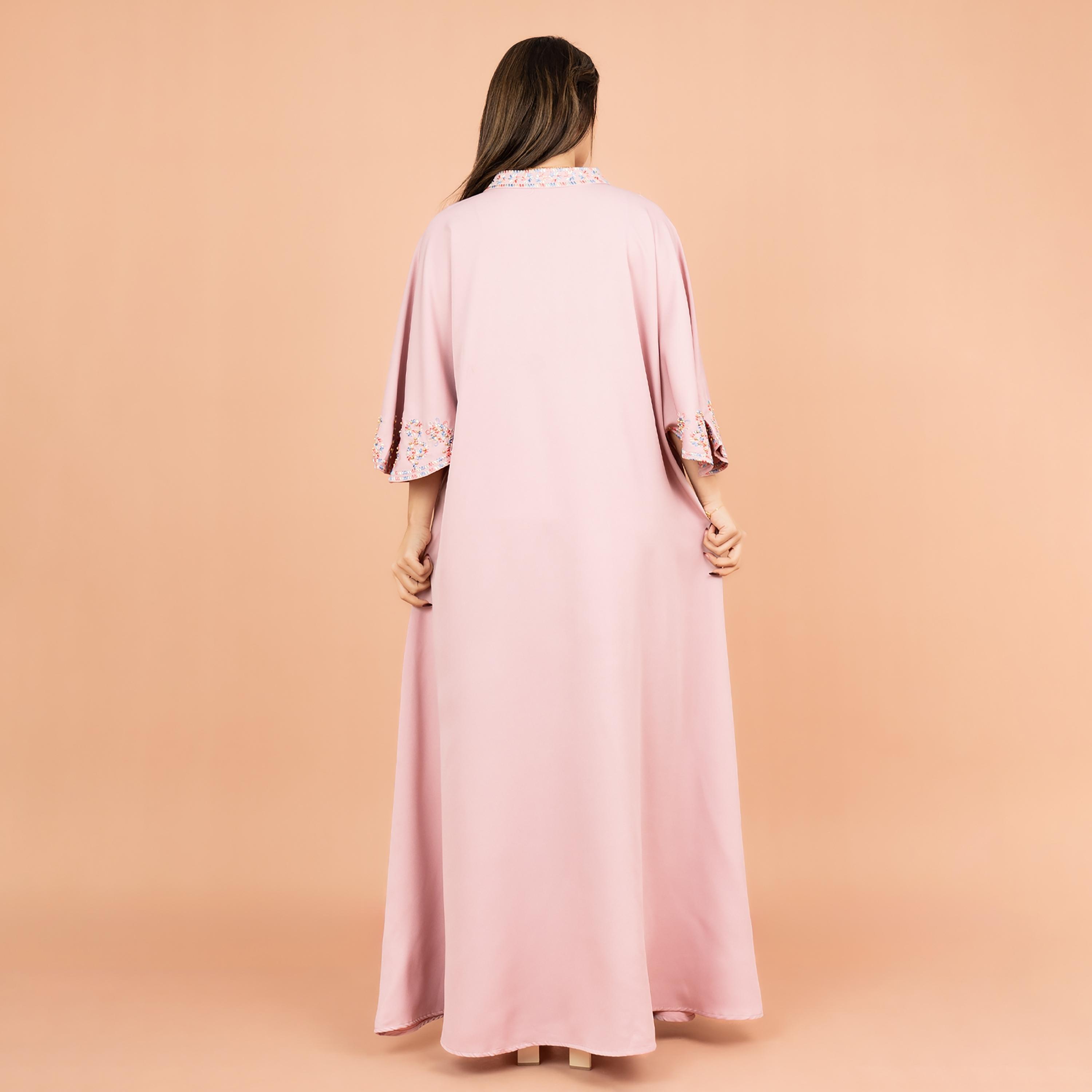 IKKXA Flared Sleeves Intricate Embroidered Women's Jalabiya-women-arabicclothing-jalabiyas-image-4