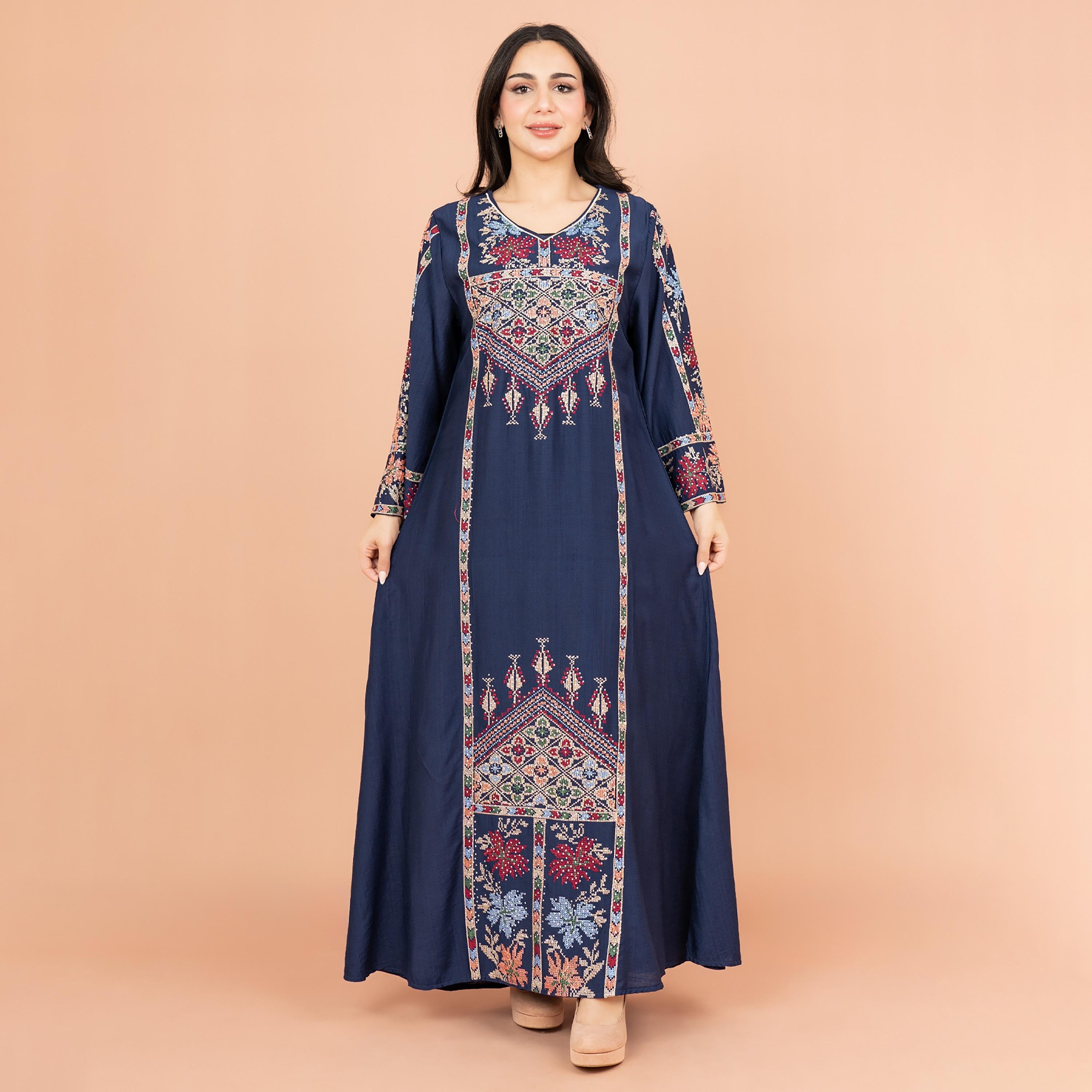 جلابية نسائية مطرزة رائعة من إككسا-women-arabicclothing-jalabiyas-image-1