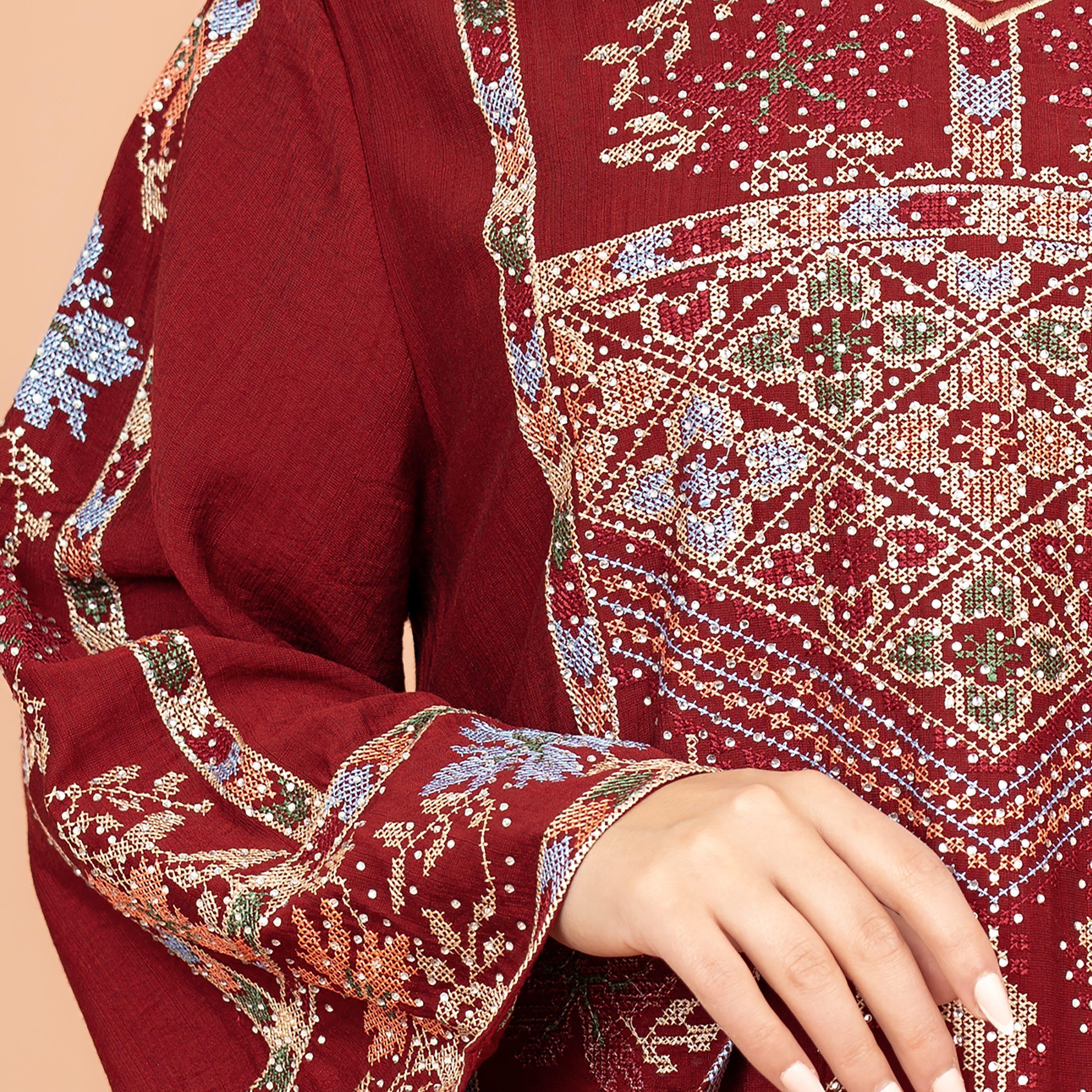 جلابية نسائية مطرزة رائعة من إككسا-women-arabicclothing-jalabiyas-image-6