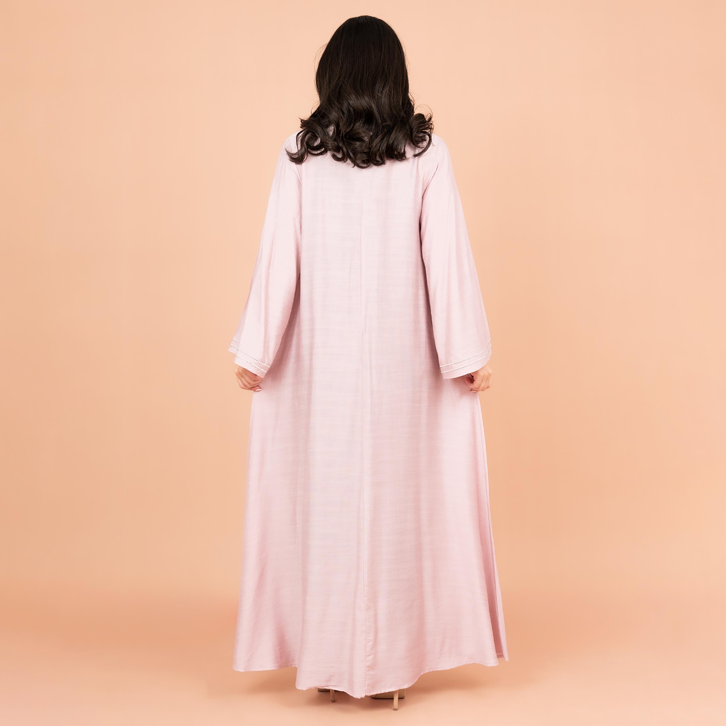 جلابية نسائية مطرزة ومزينة بياقة ماندرين من إككسا-women-arabicclothing-jalabiyas-image-8
