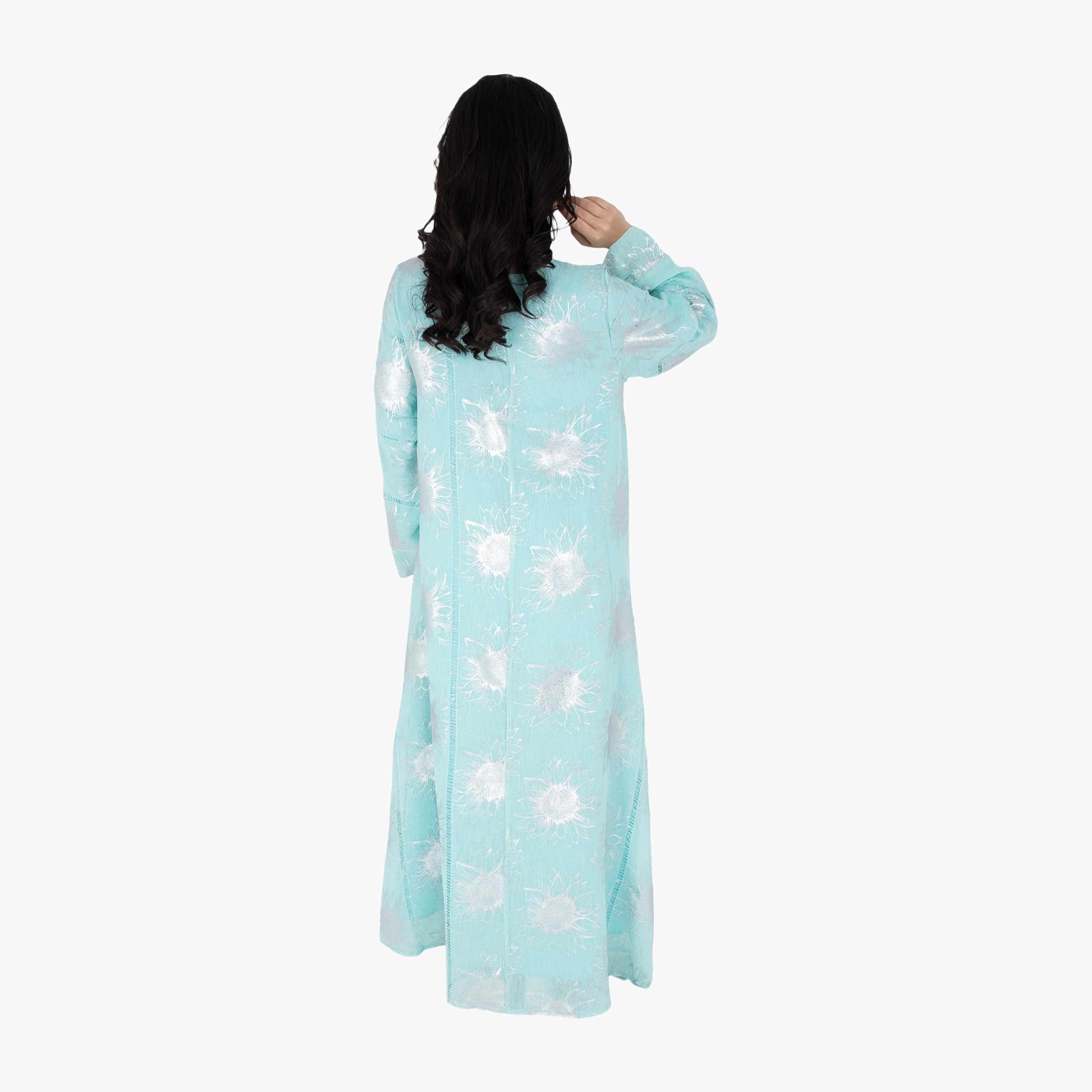 جلابية سهرة نسائية مطرزة بالخرز والترتر من إككسا-women-arabicclothing-jalabiyas-image-15