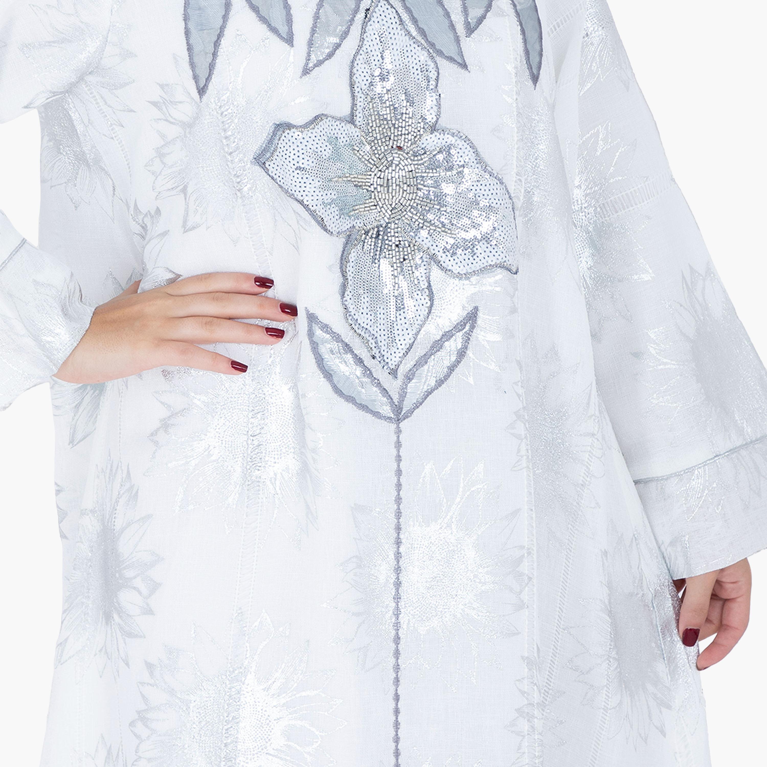 جلابية سهرة نسائية مطرزة بالخرز والترتر من إككسا-women-arabicclothing-jalabiyas-image-7